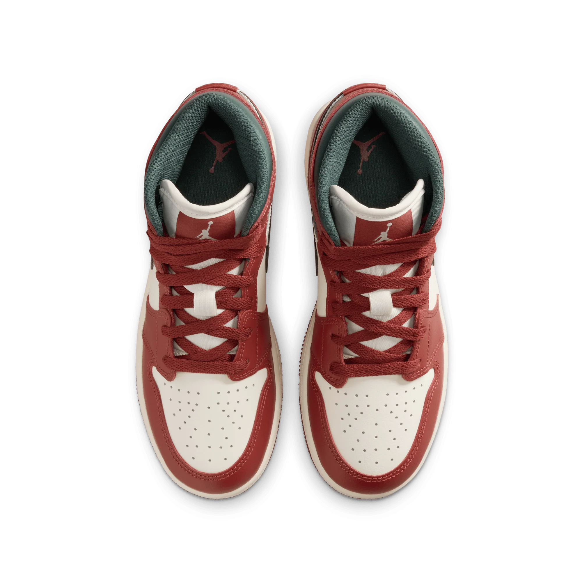 Jordan 1 Mid Redstone Midnight Green (GS) - Image 3