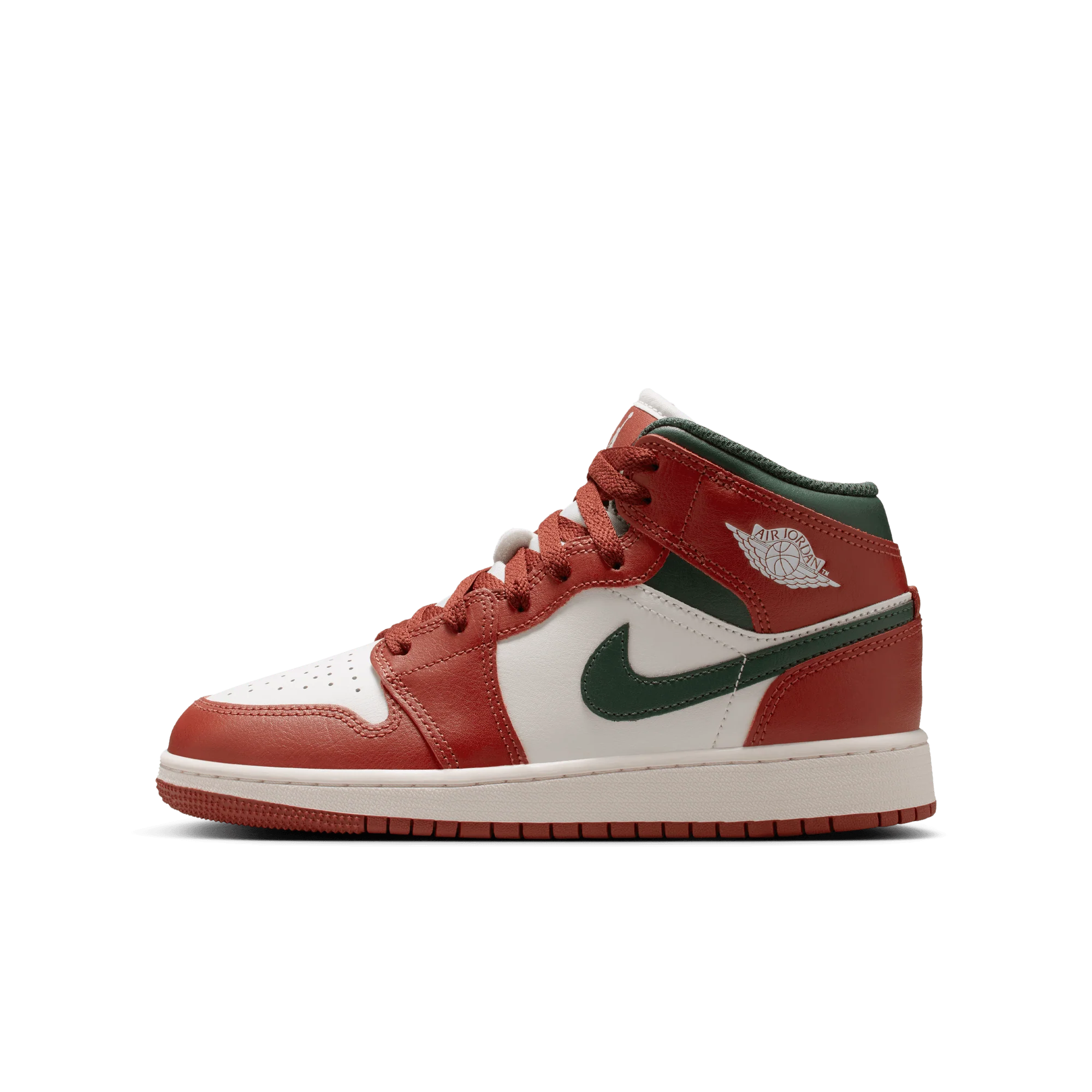 Jordan 1 Mid Redstone Midnight Green (GS) - Image 5