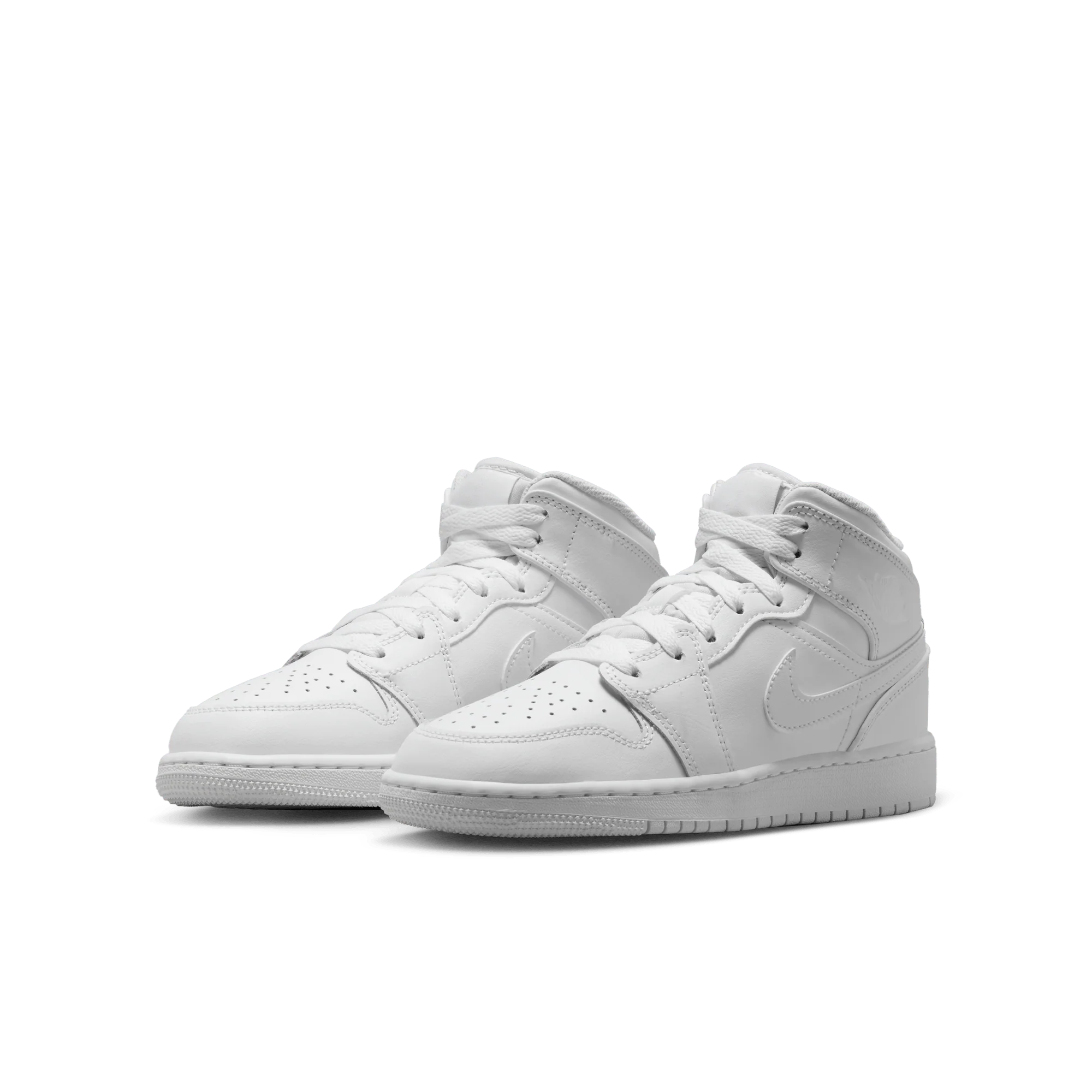 Jordan 1 Mid Triple White (2023) (GS) - Image 2