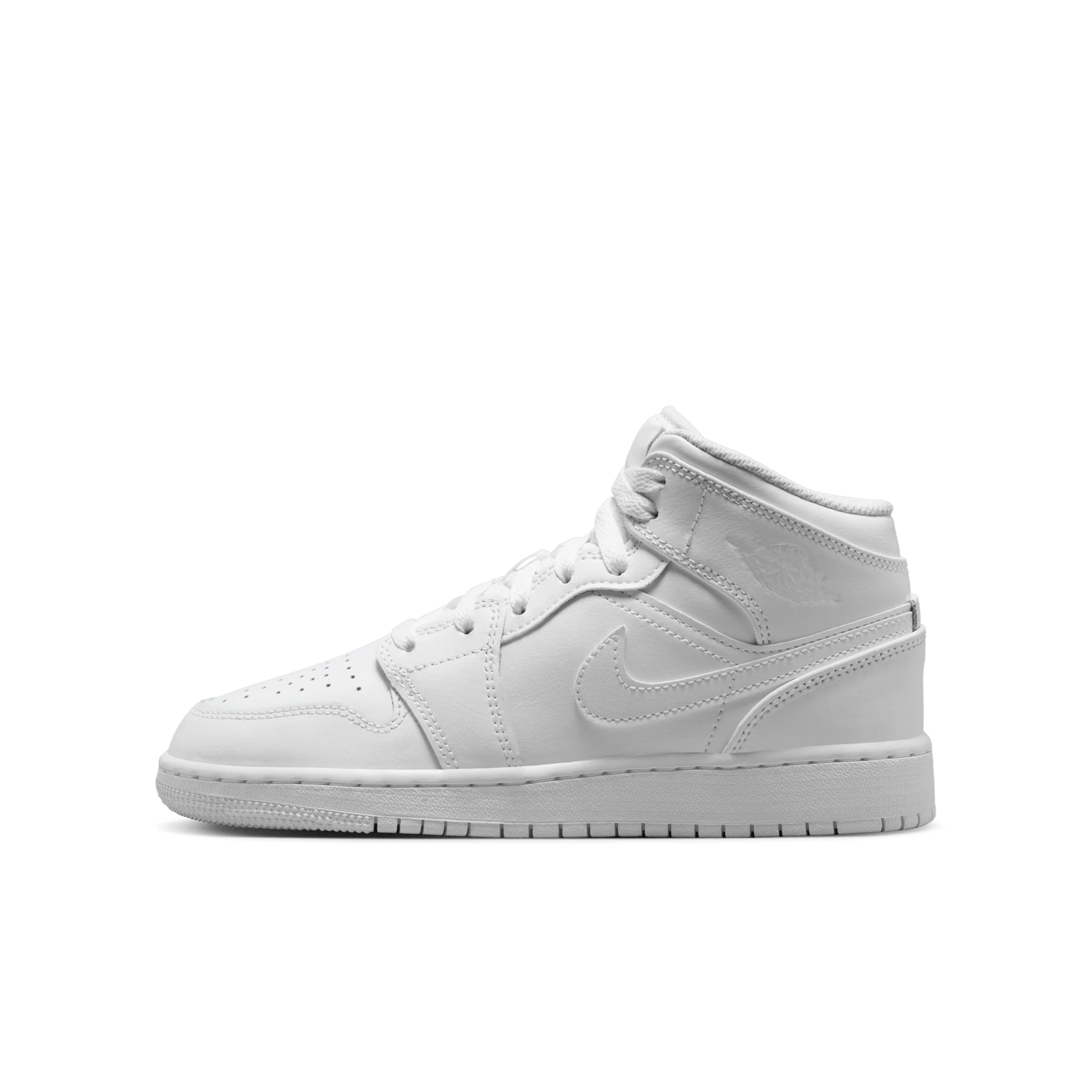 Jordan 1 Mid Triple White (2023) (GS) - Image 5