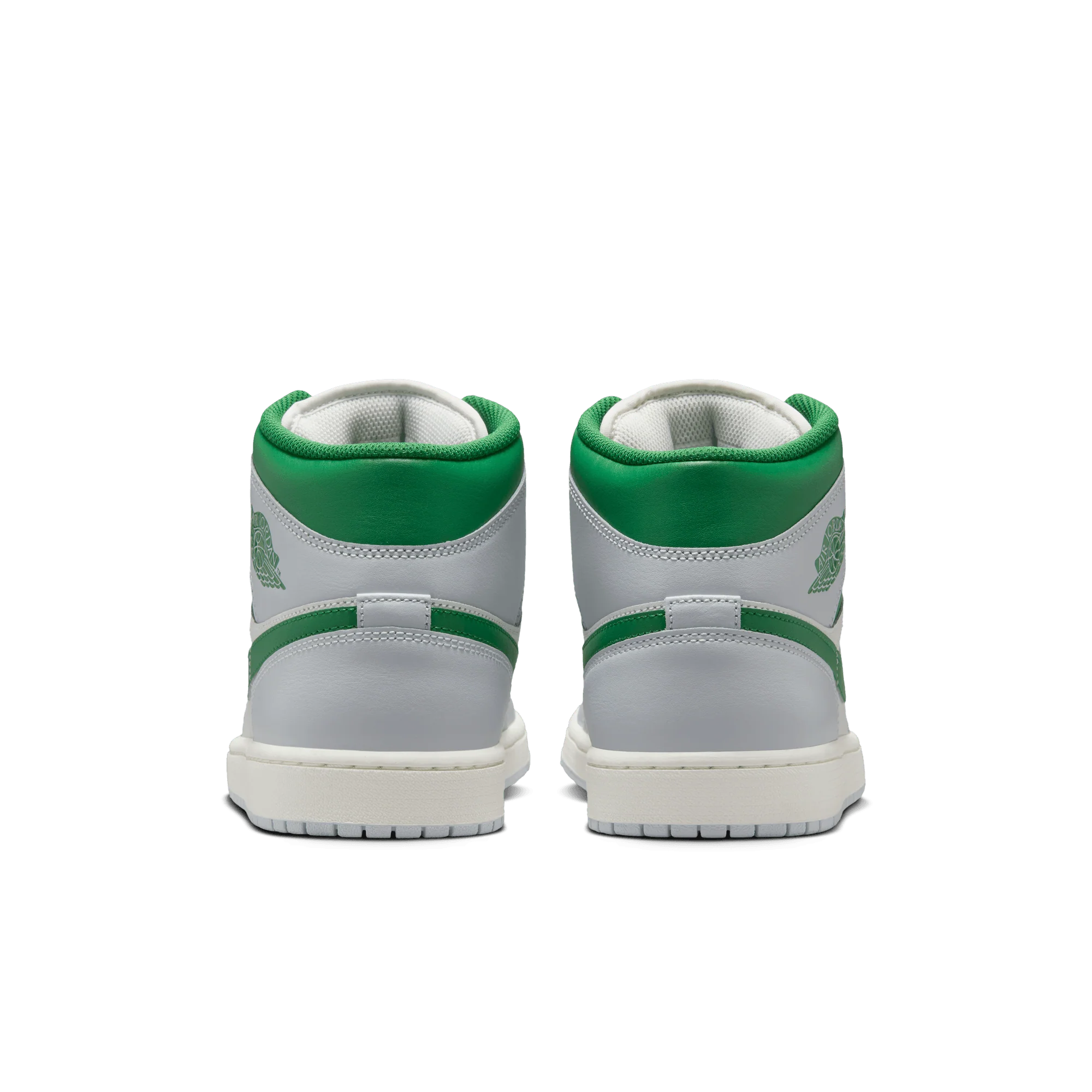 Jordan 1 Mid White Pure Platinum Pine Green - Image 4
