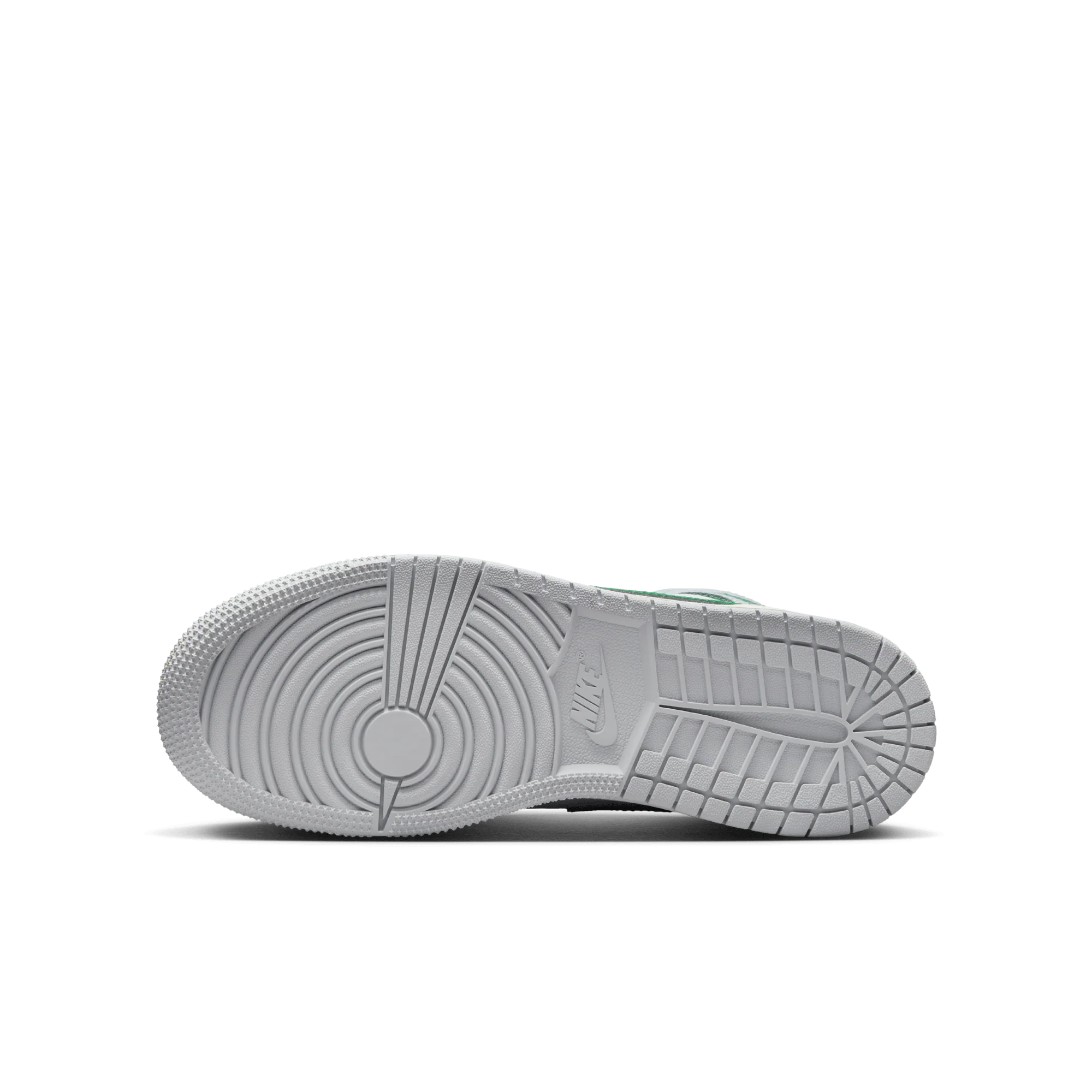 Jordan 1 Mid White Pure Platinum Pine Green (GS) - Image 6