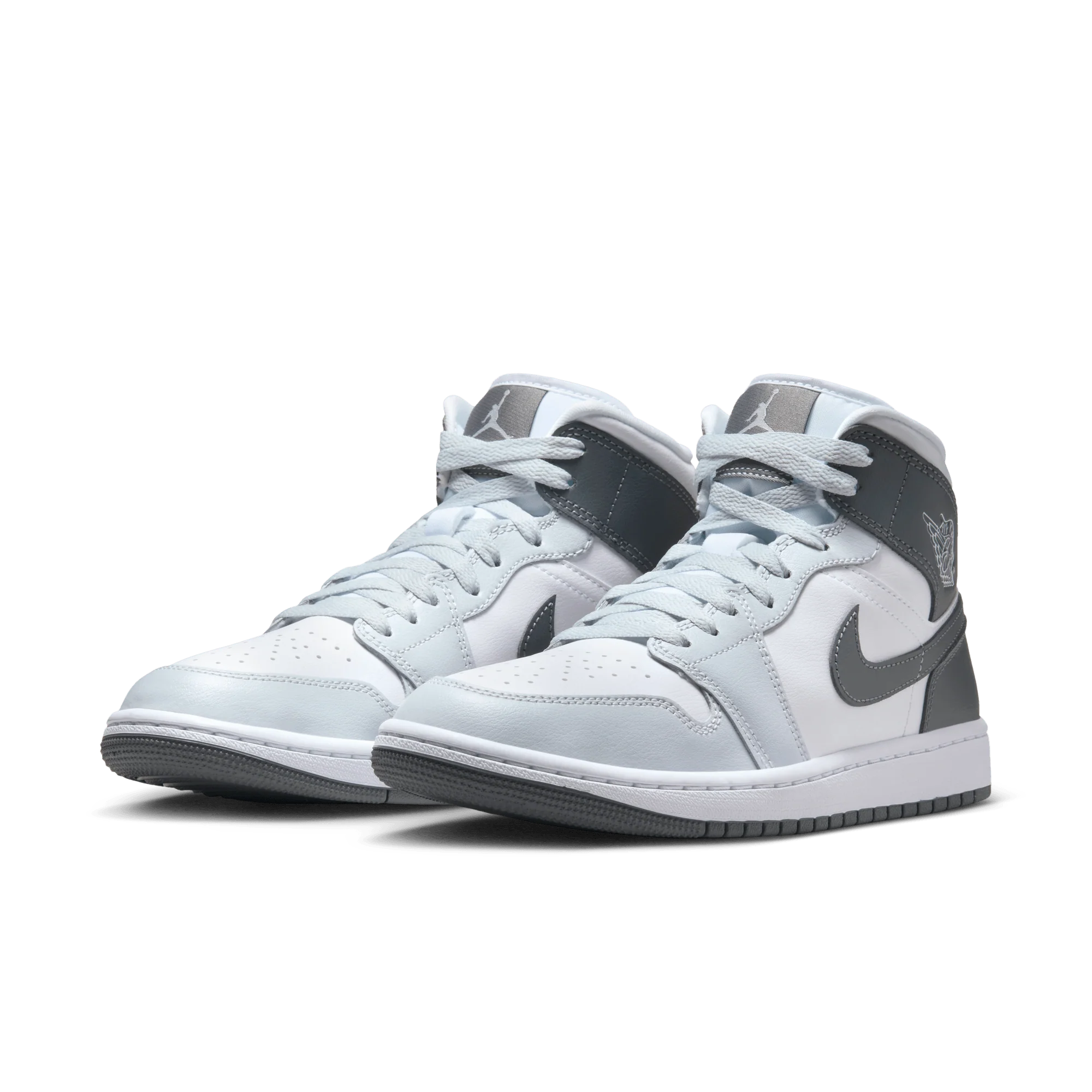 Jordan 1 Mid White Smoke Grey (Women's) - Image 2