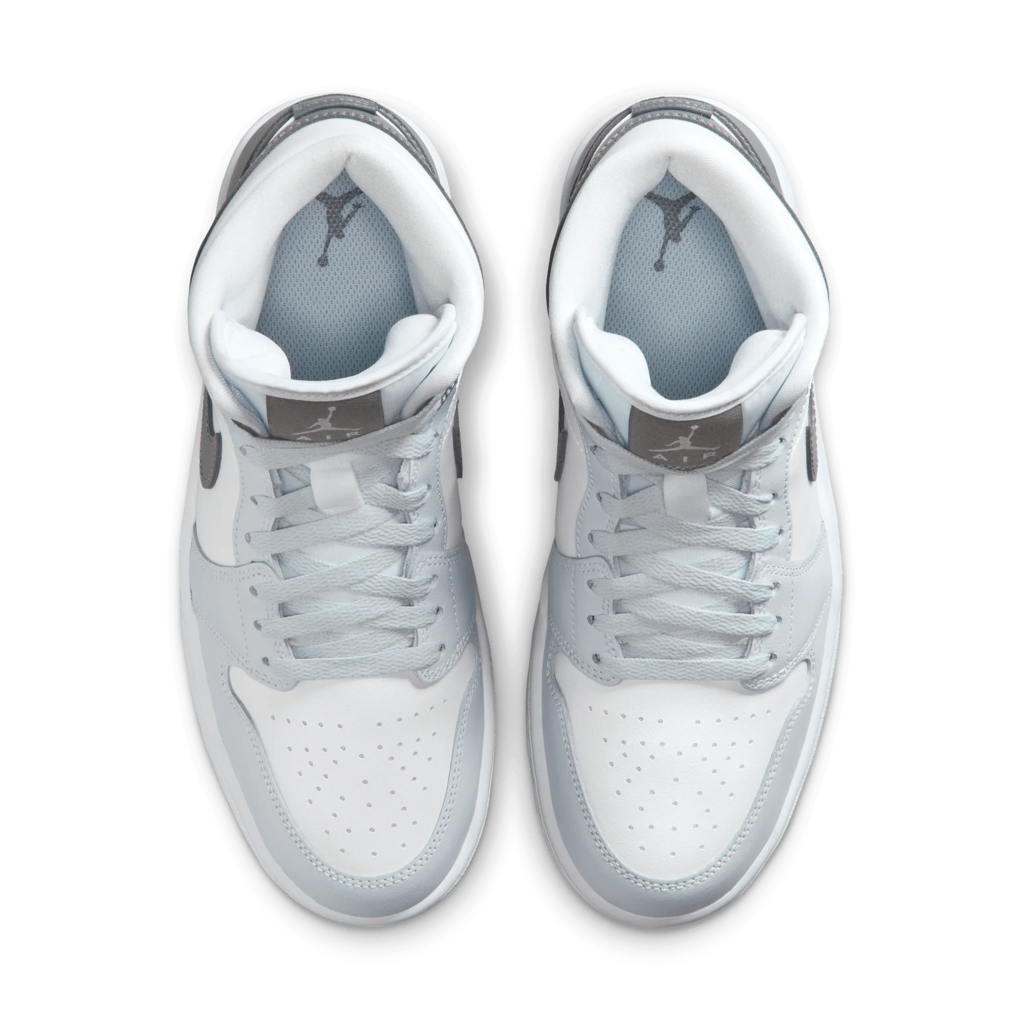Jordan 1 Mid White Smoke Grey (Women's) - Image 3