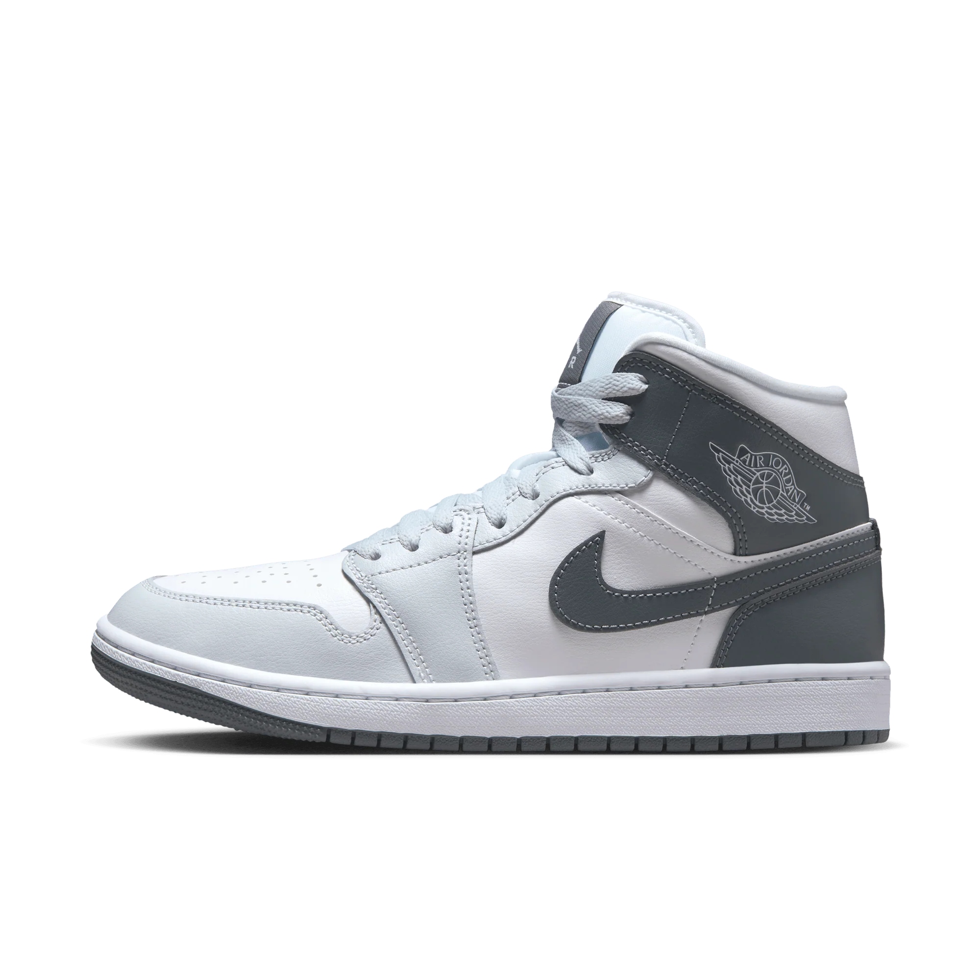 Jordan 1 Mid White Smoke Grey (Women's) - Image 5
