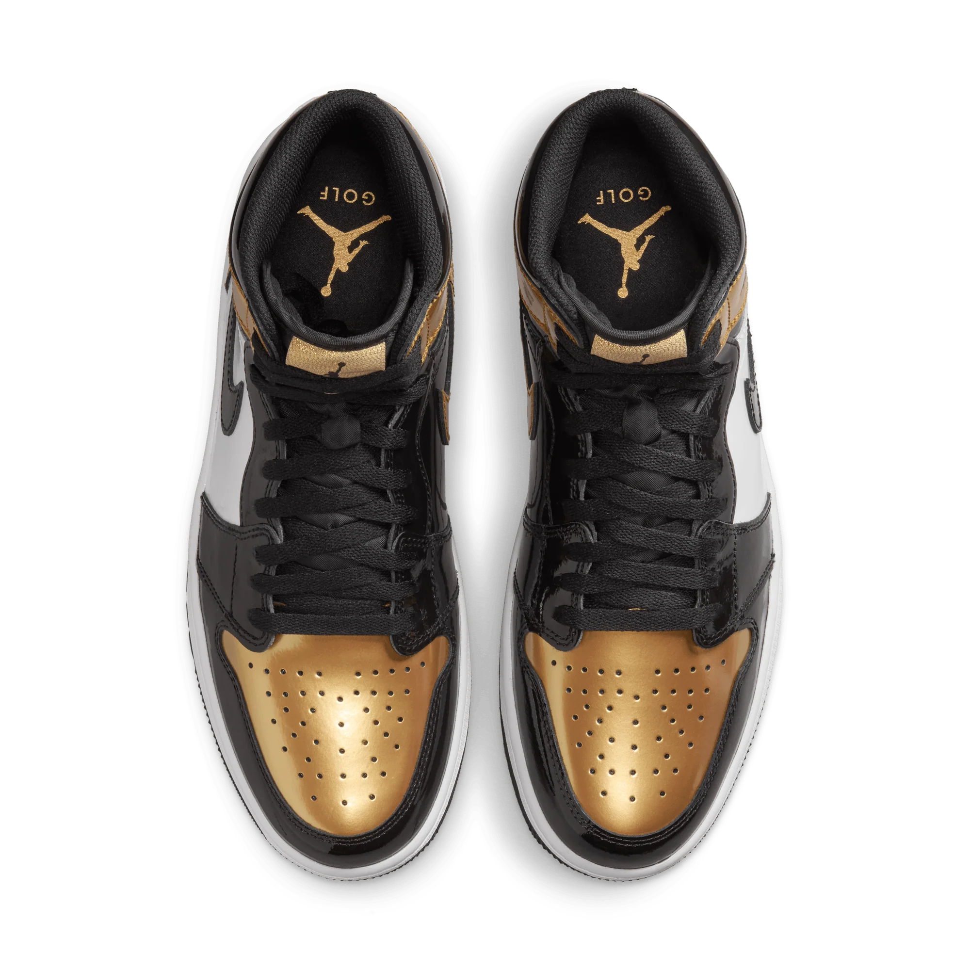 Jordan 1 Retro High Golf Patent Gold Toe - Image 3
