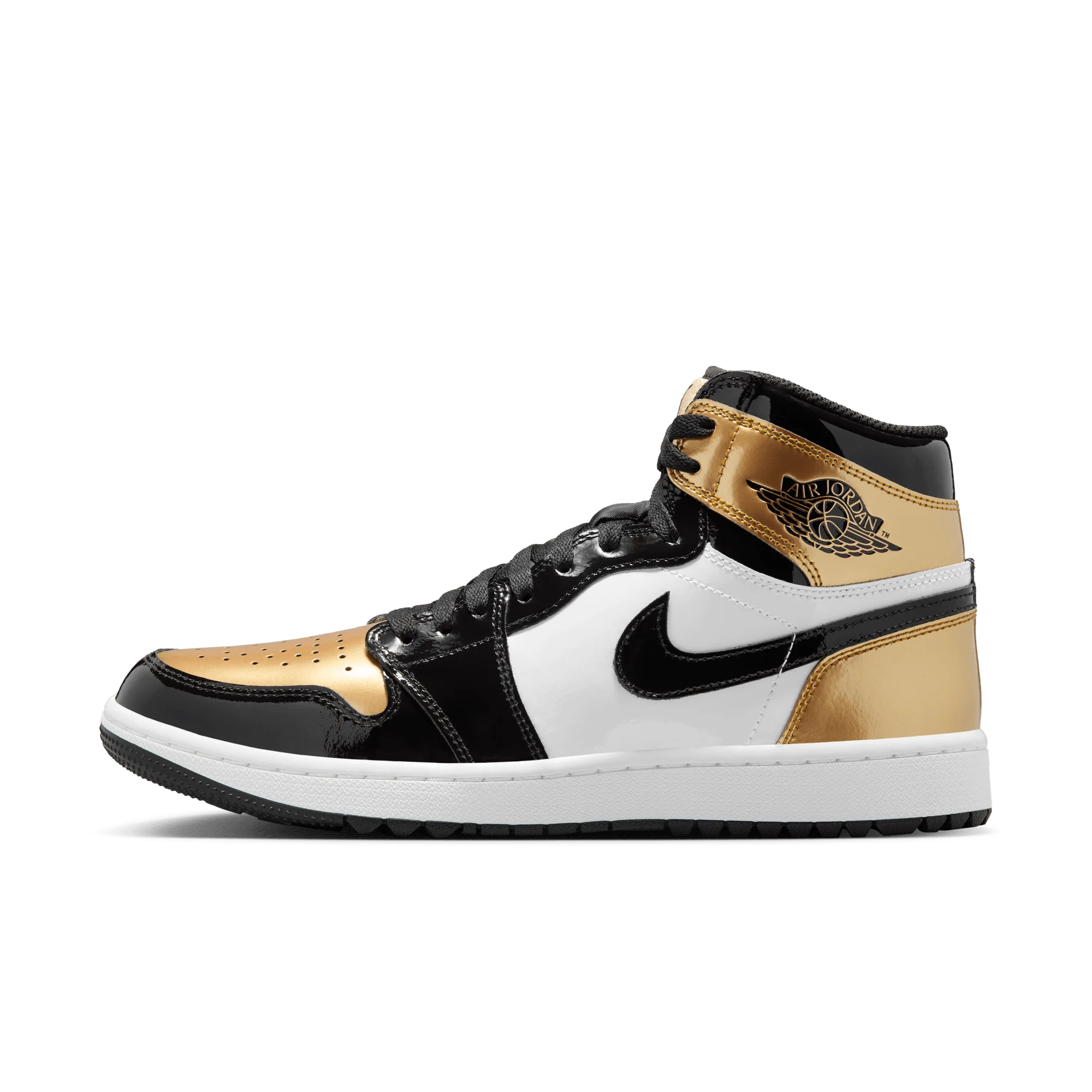 Jordan 1 Retro High Golf Patent Gold Toe - Image 5