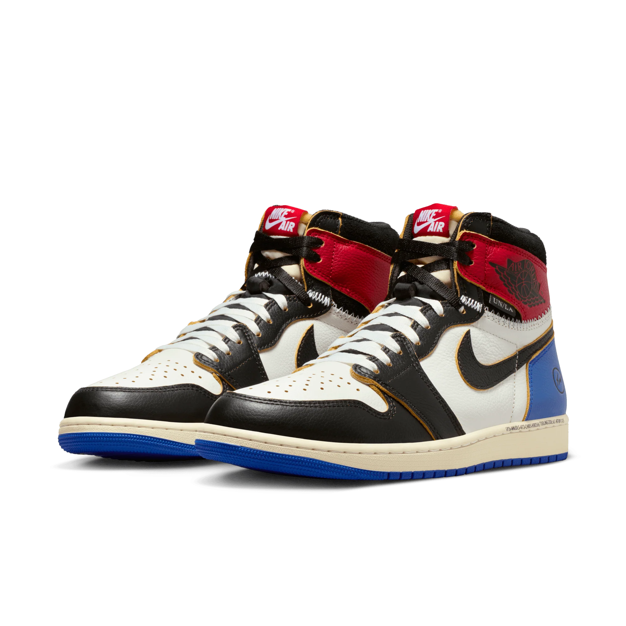 Jordan 1 Retro High OG SP Fragment x Union LA Varsity Red Sport Royal - Image 2