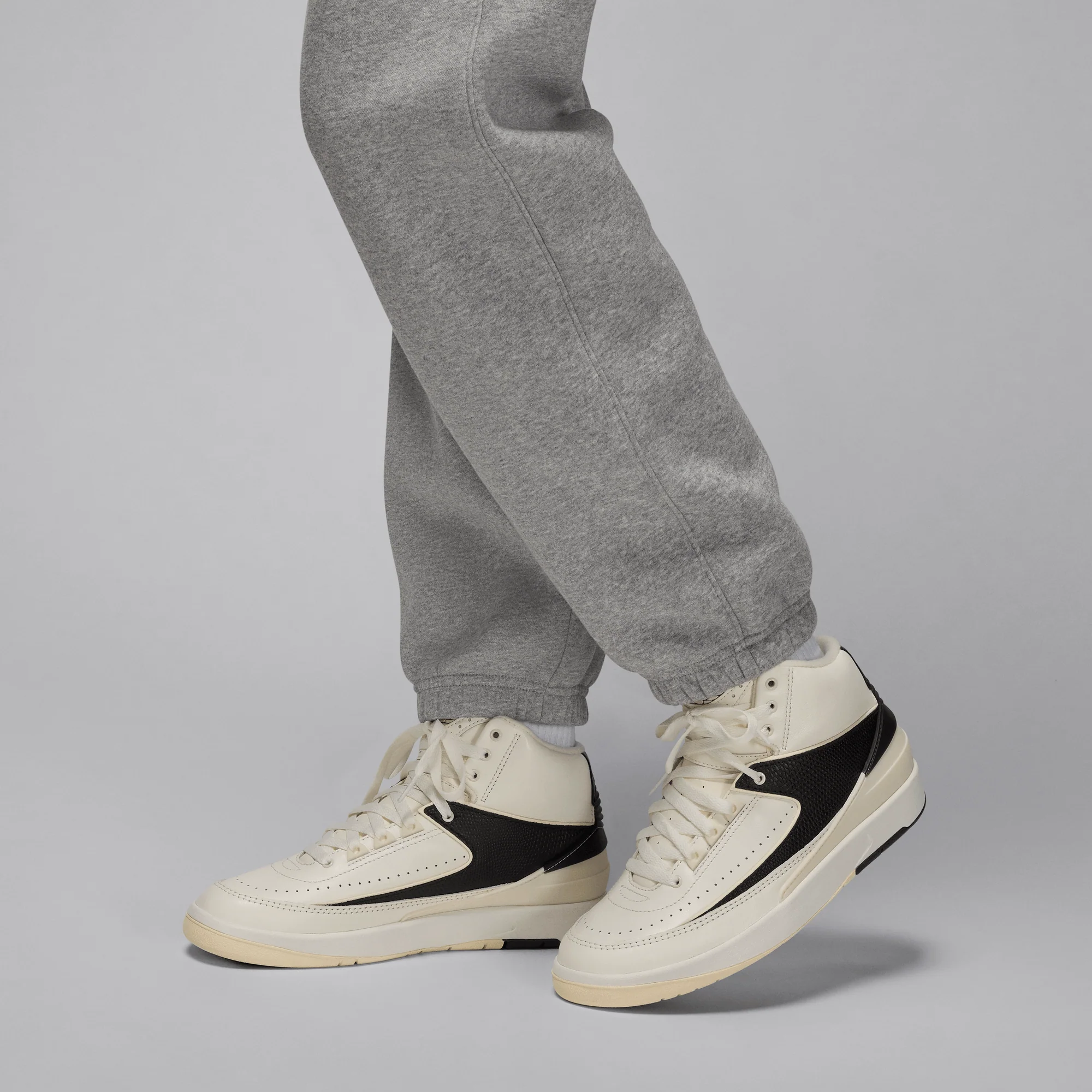 Jordan Brooklyn Fleece Women's Pants Dark Grey Heather/White - Image 4
