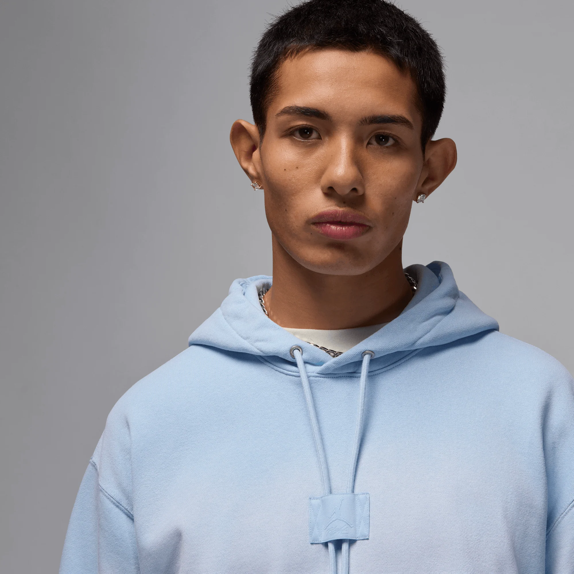 Jordan Flight Fleece Men's Pullover Hoodie Hydrogen Blue - Image 3