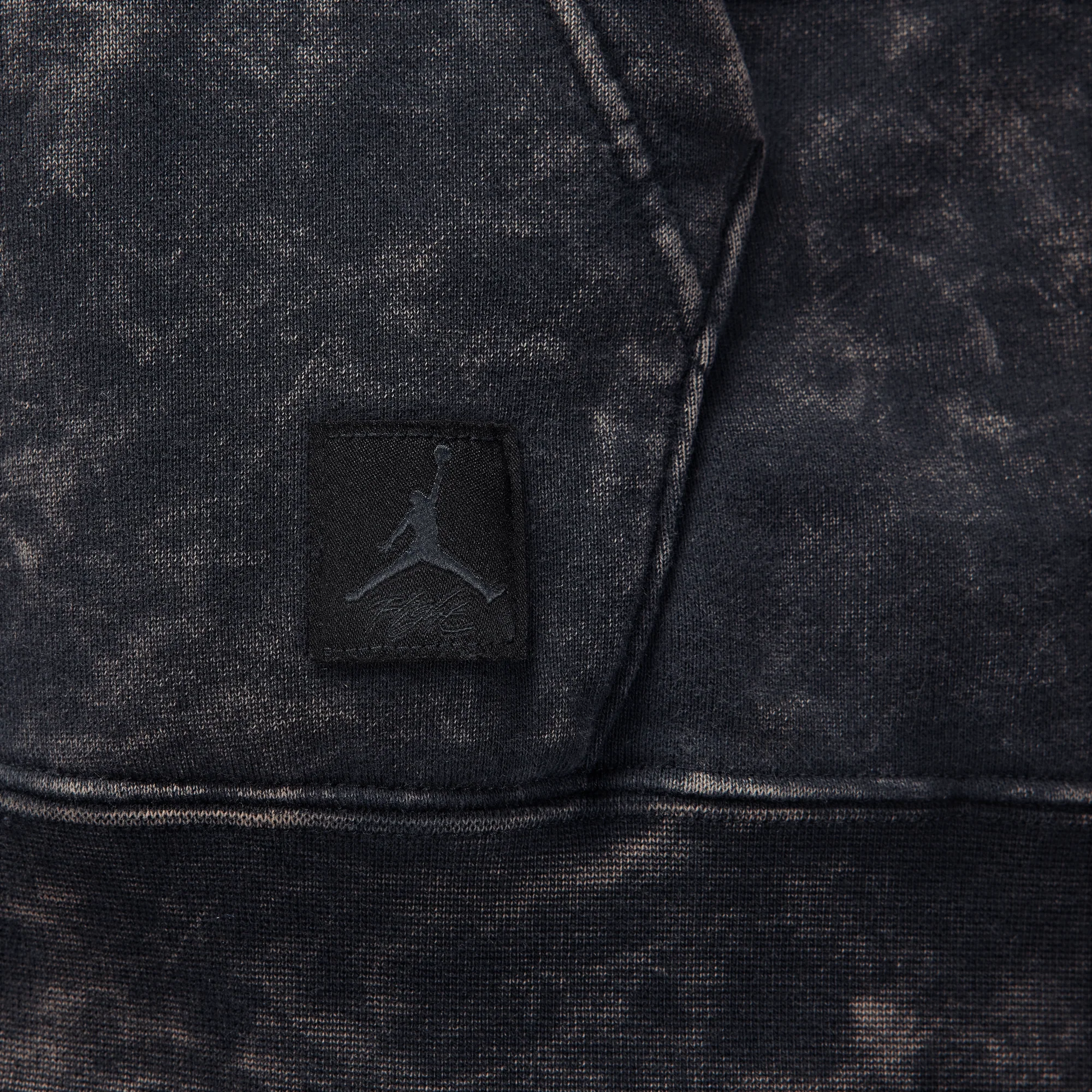 Jordan Flight Fleece Women's Satin-Lined Washed Hoodie Black - Image 4