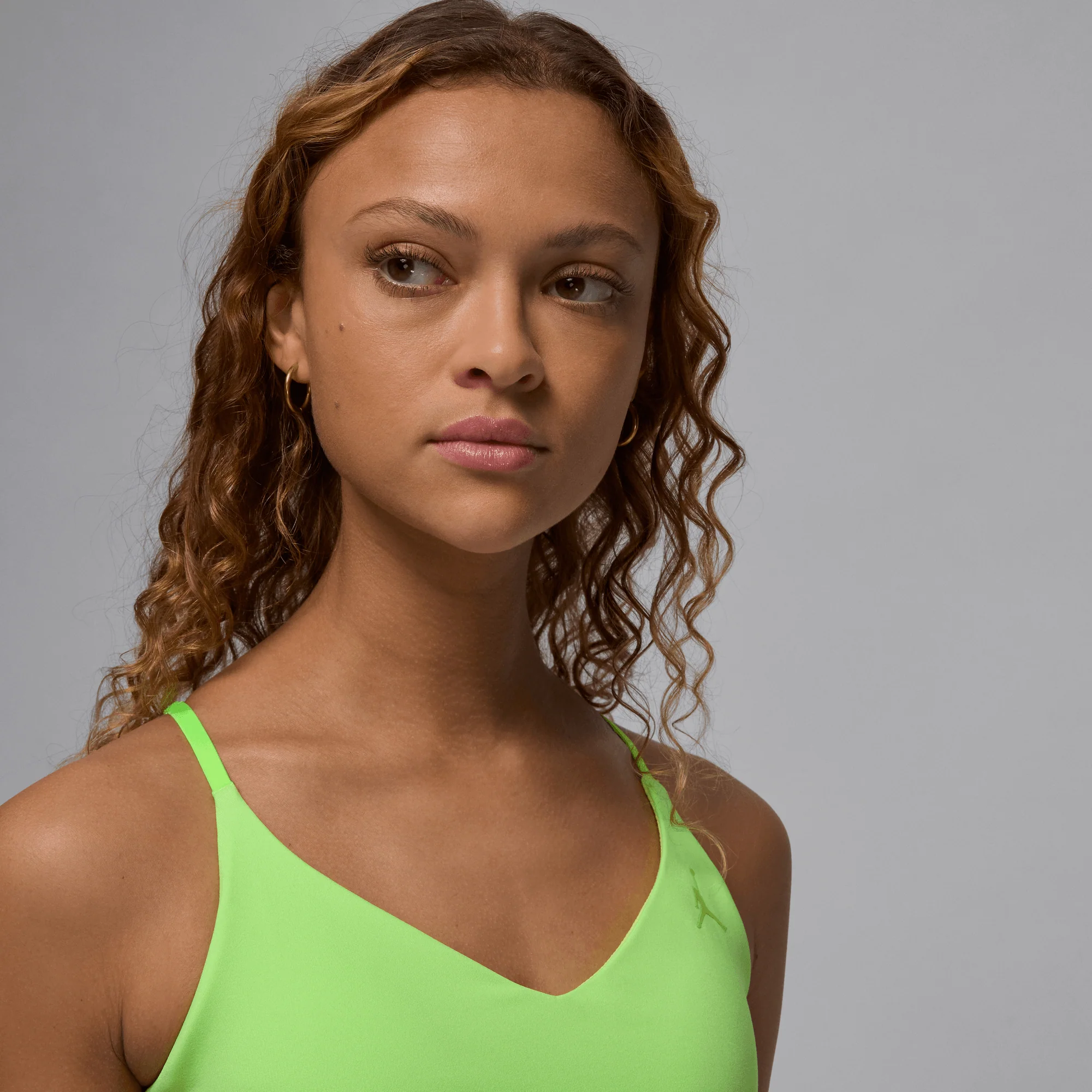 Jordan Sport Indy Women's Light Support Sports Bra Electric Green/Black/Electric Green - Image 3