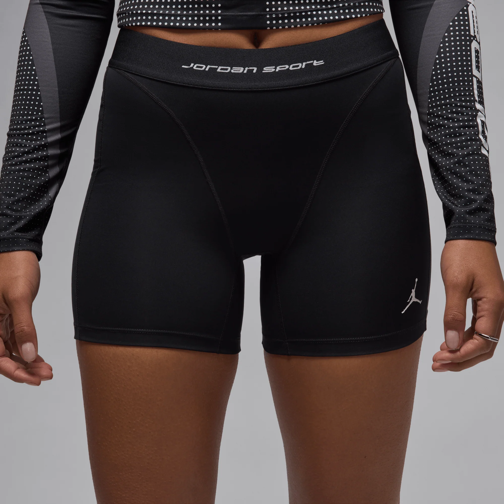 Jordan Sport Leak Protection: Period Women's Shorts Black/White - Image 3
