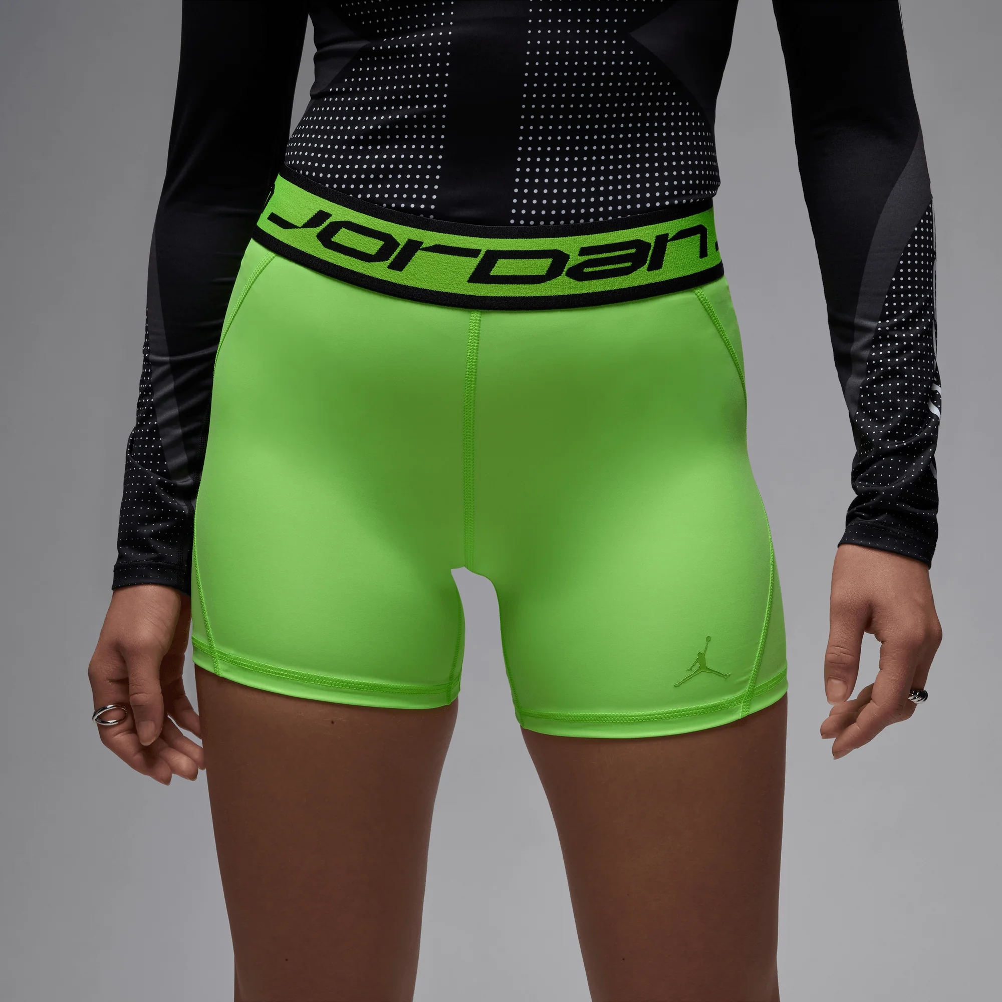 Jordan Sport Women's 5" Shorts Electric Green - Image 2