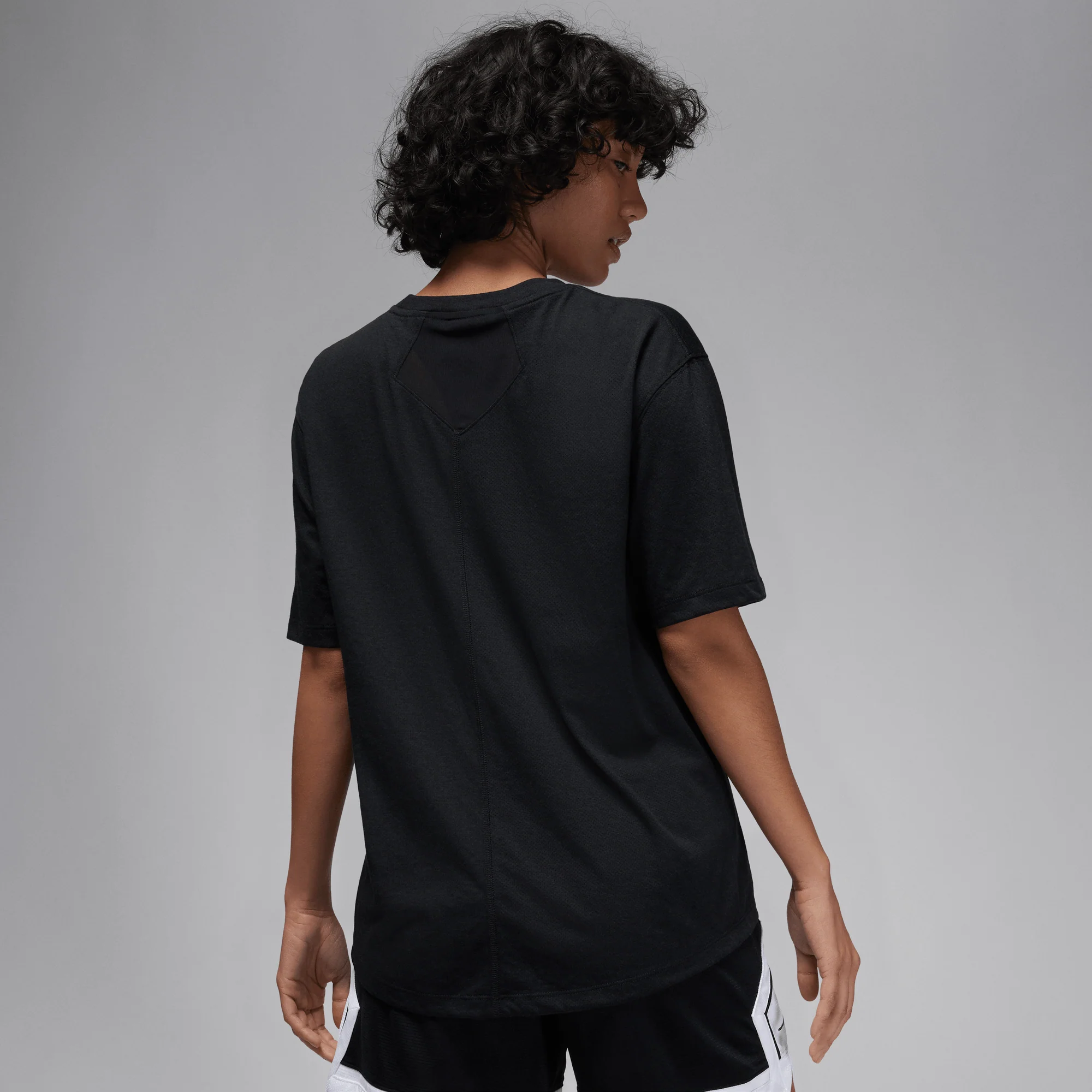 Jordan Sport Women's Diamond Short-Sleeve Top Black/White - Image 2