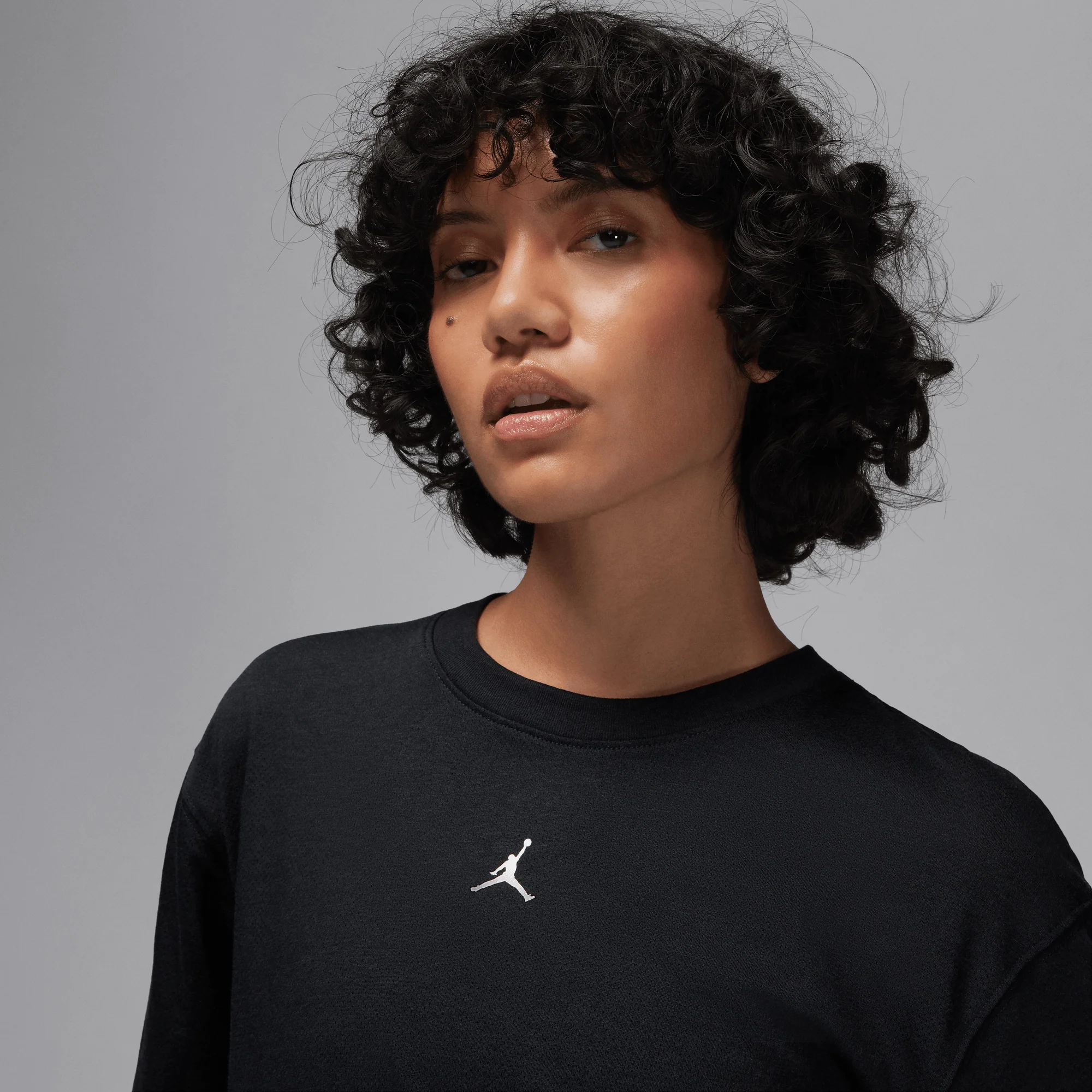 Jordan Sport Women's Diamond Short-Sleeve Top Black/White - Image 3