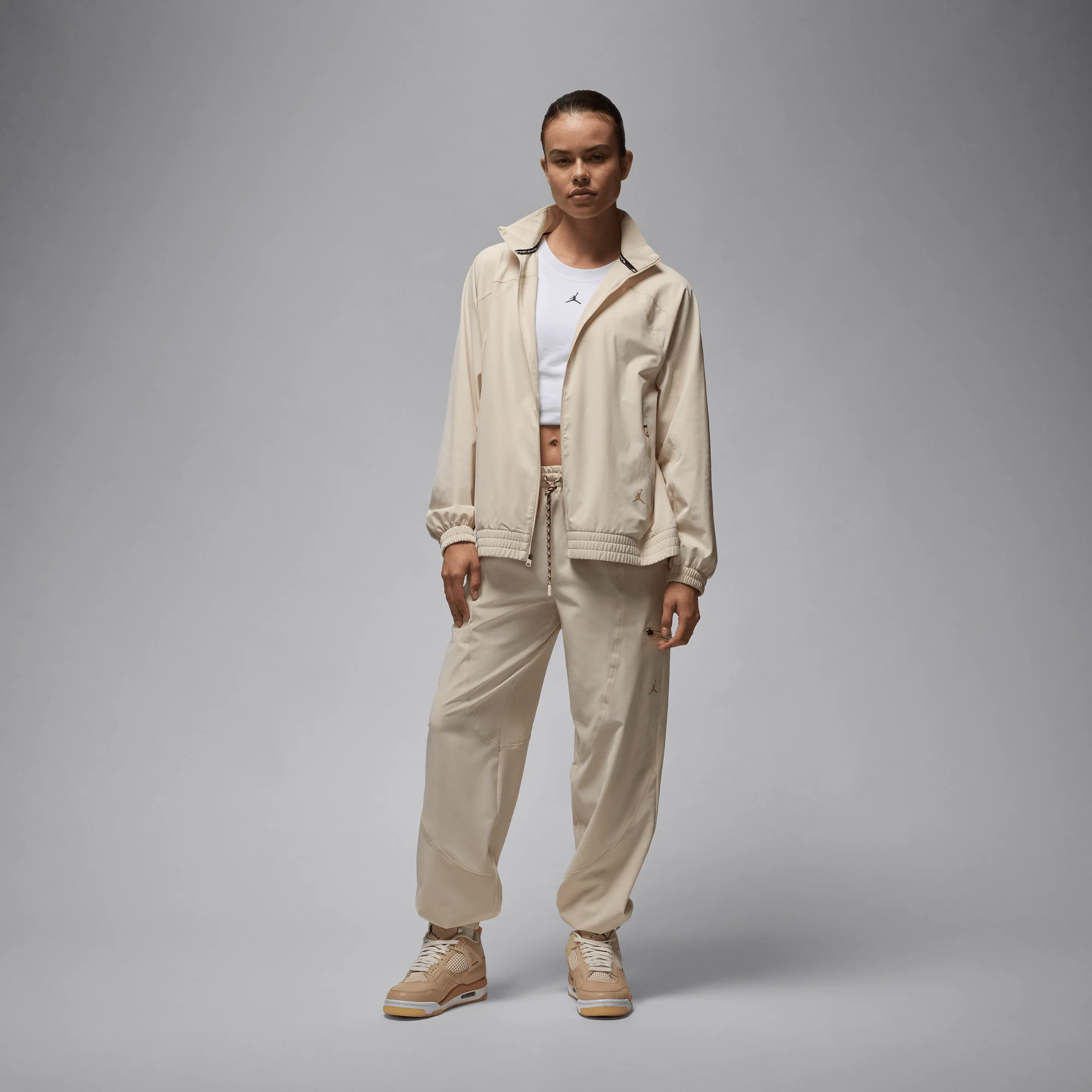 Jordan Sport Women's Dri-FIT Woven Jacket Legend Light Brown/Legend Medium Brown - Image 4