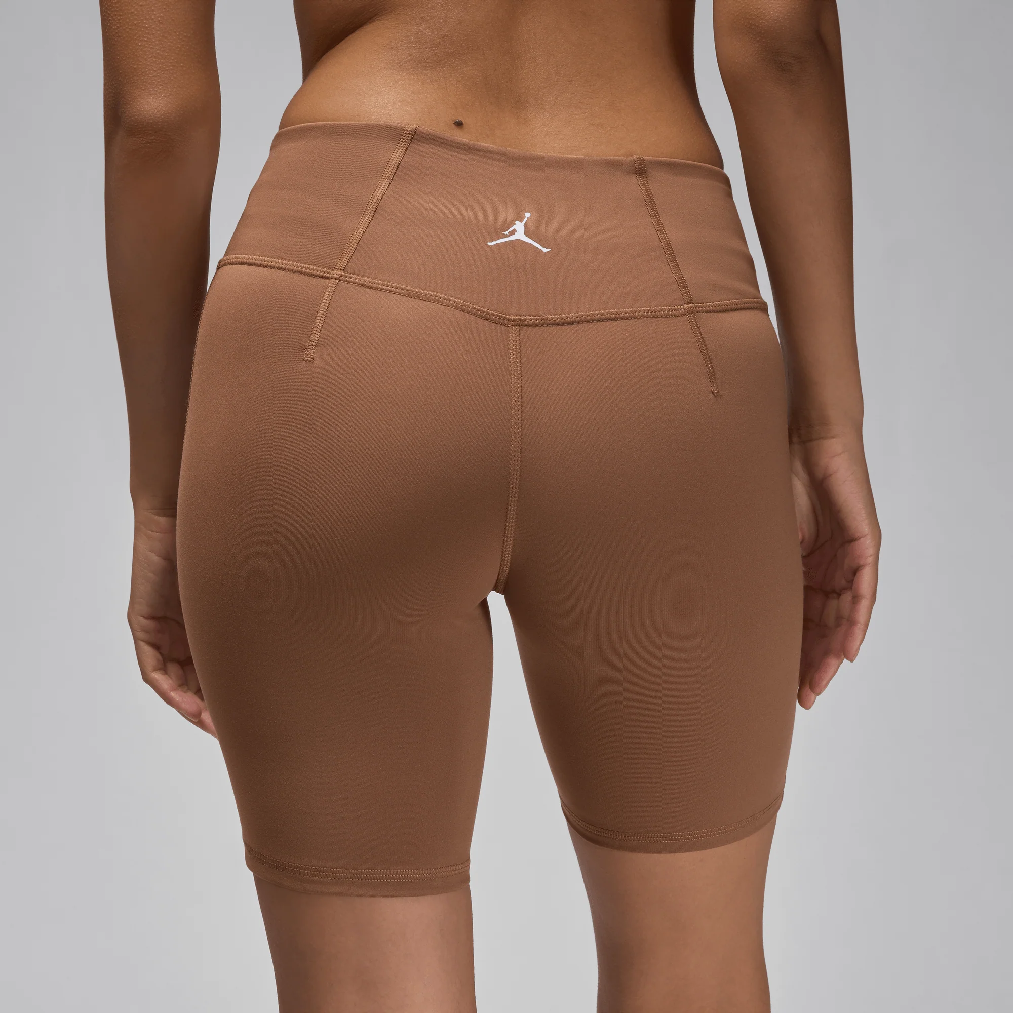 Jordan Sport Women's High-Waisted 7" Bike Shorts Archaeo Brown/White - Image 3