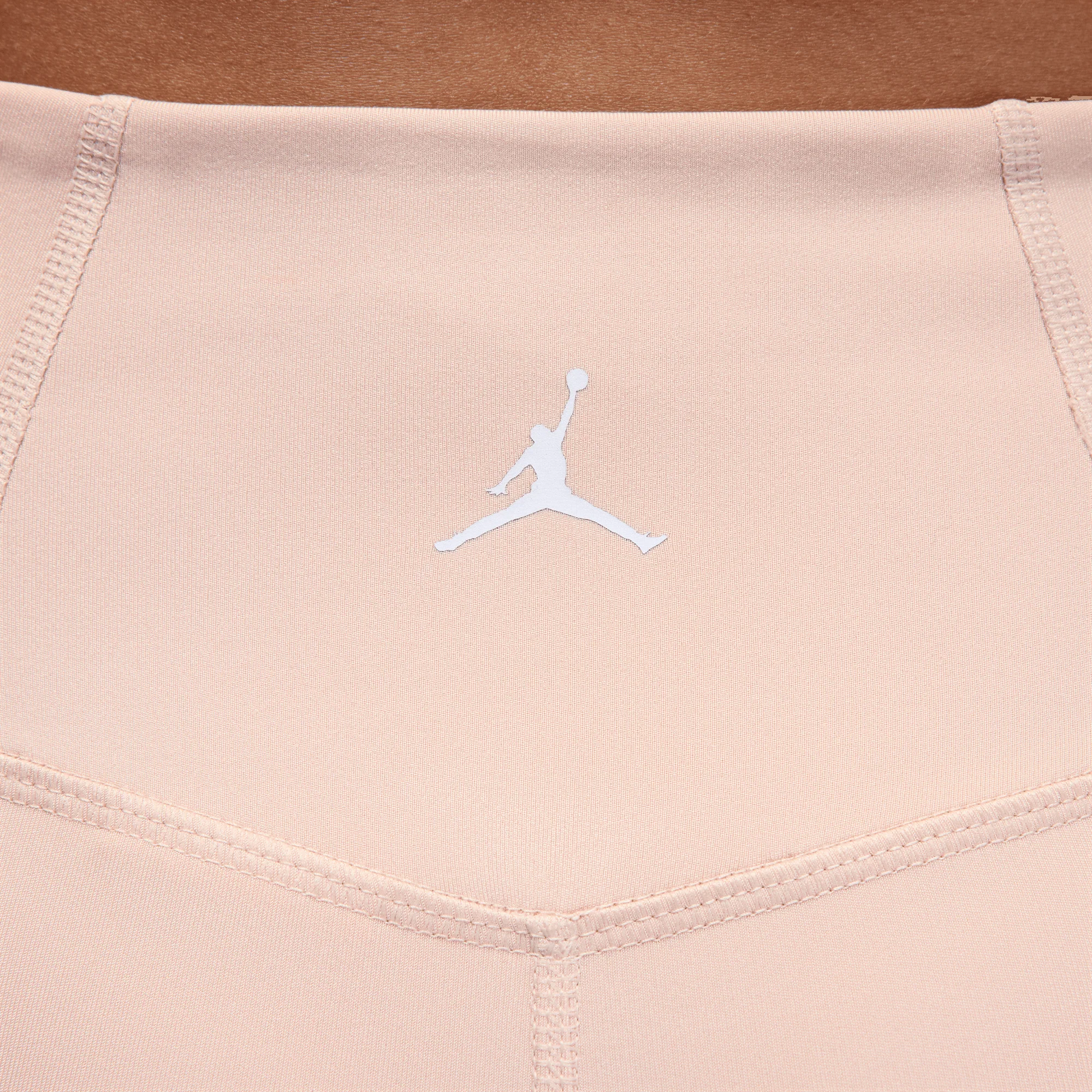 Jordan Sport Women's High-Waisted 7" Bike Shorts Particle Beige/White - Image 5