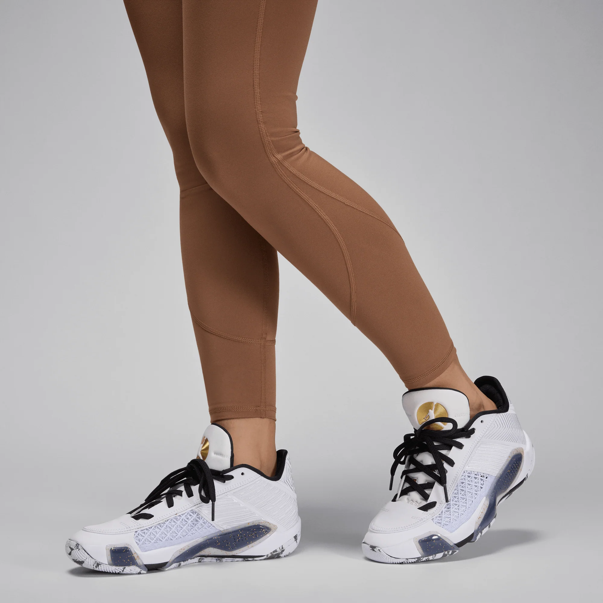 Jordan Sport Women's Leggings Archaeo Brown/White - Image 4