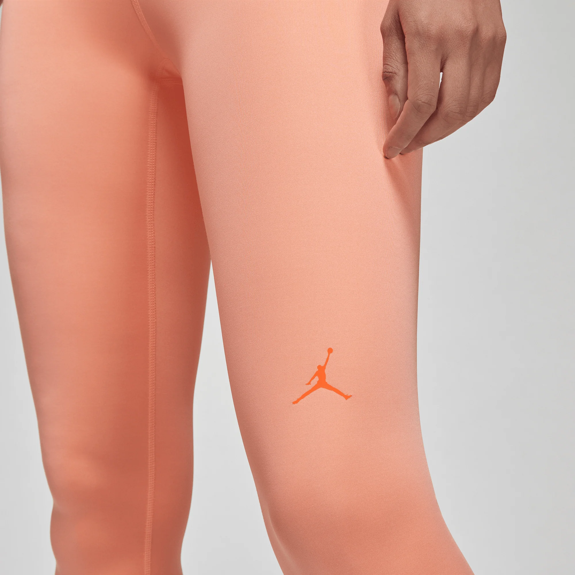 Jordan Women's 7/8 Logo Leggings Crimson Bliss/Rush Orange - Image 3