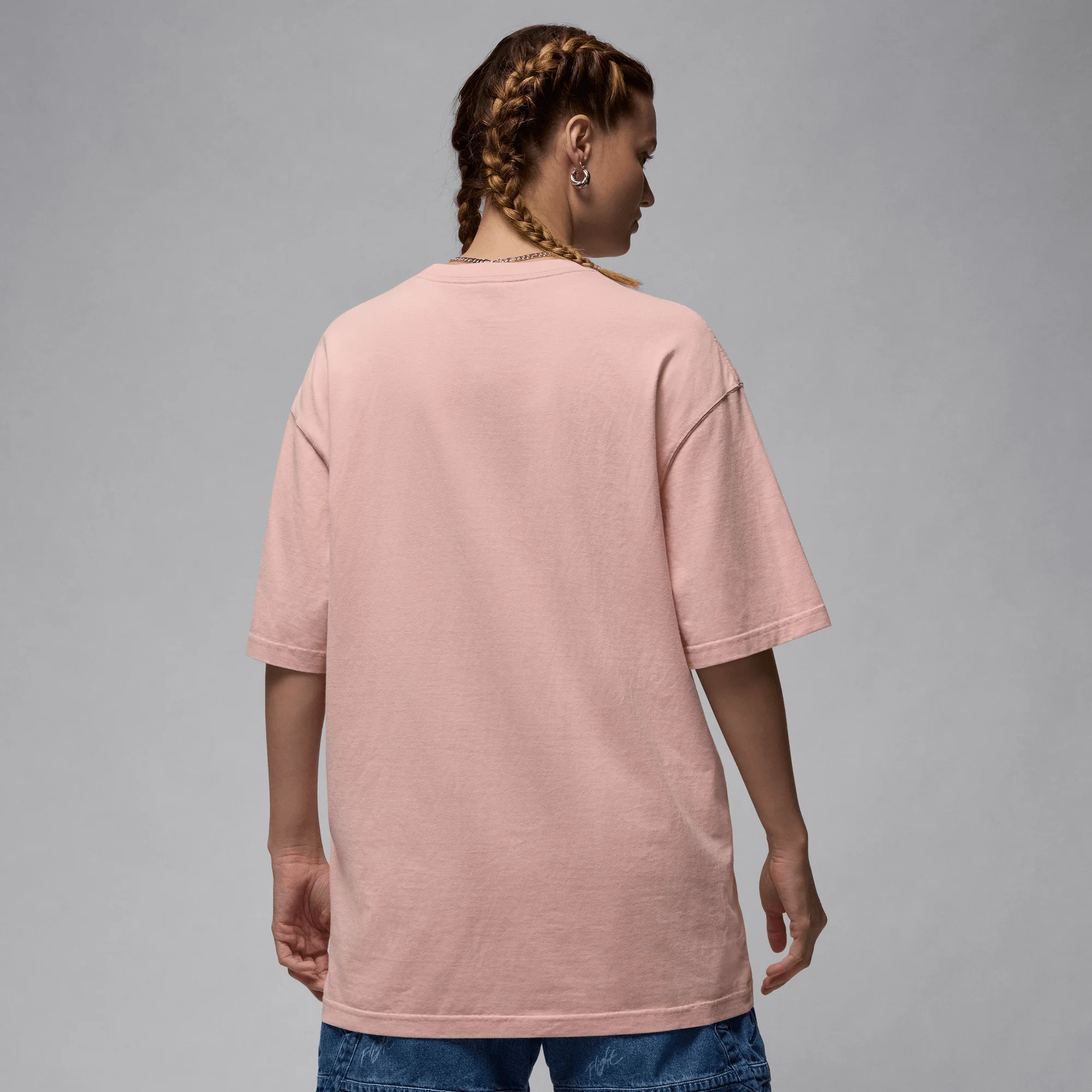 Jordan Women's Oversized Graphic T-Shirt Pink Glaze - Image 2
