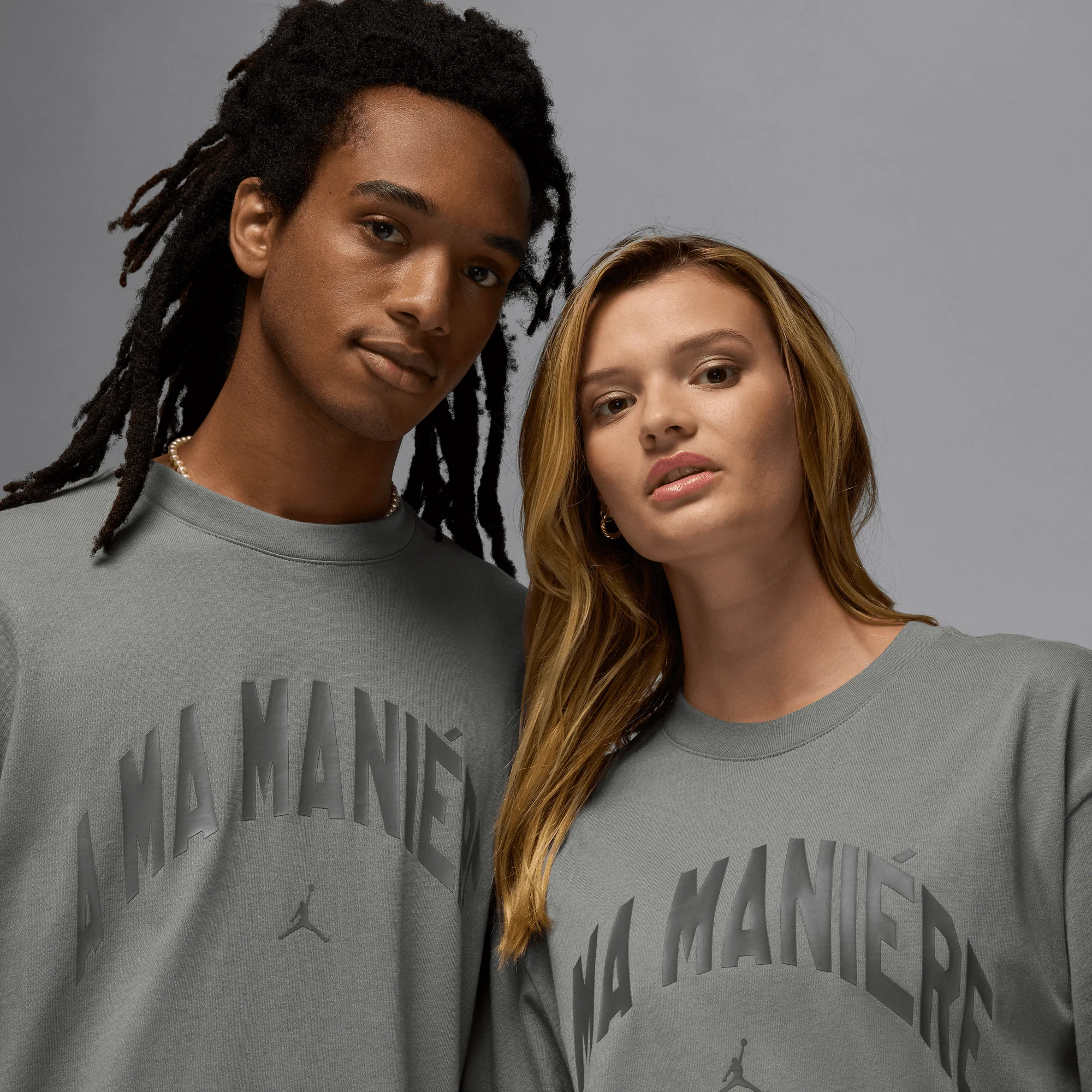 Jordan X A Ma Maniere T-Shirt Grey - Image 3