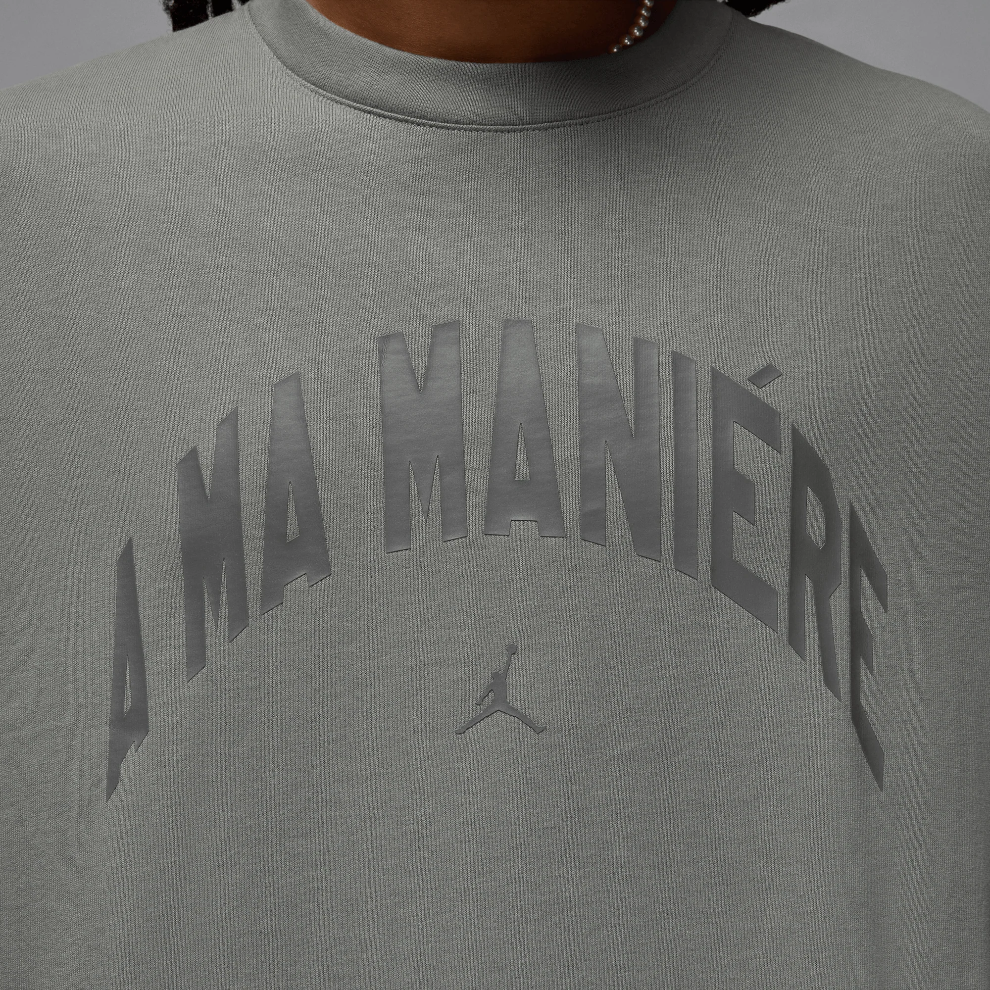 Jordan X A Ma Maniere T-Shirt Grey - Image 4