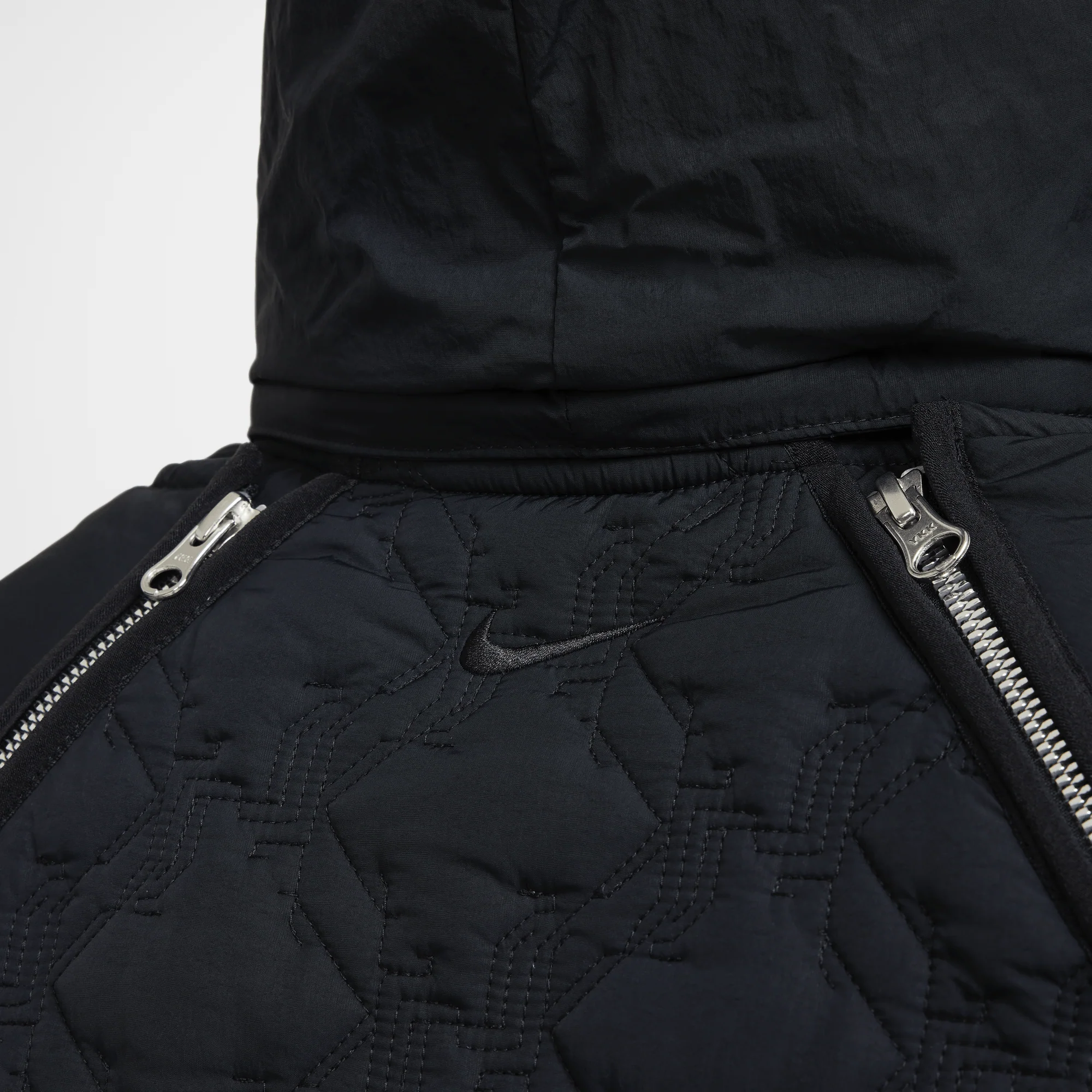 LeBron Men's Therma-FIT ADV Insulated Basketball Jacket Black/Dark Smoke Grey/Black - Image 2
