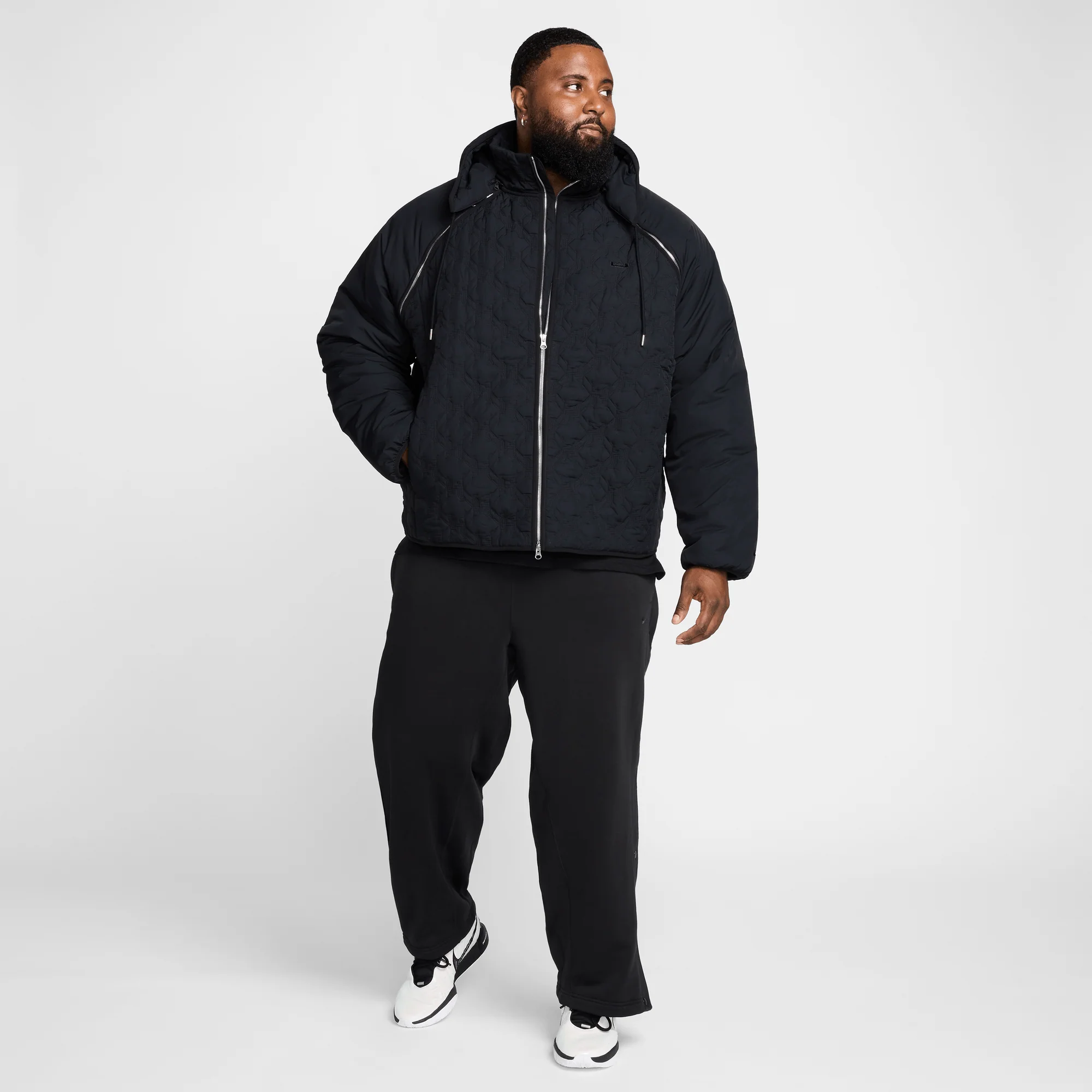 LeBron Men's Therma-FIT ADV Insulated Basketball Jacket Black/Dark Smoke Grey/Black - Image 6