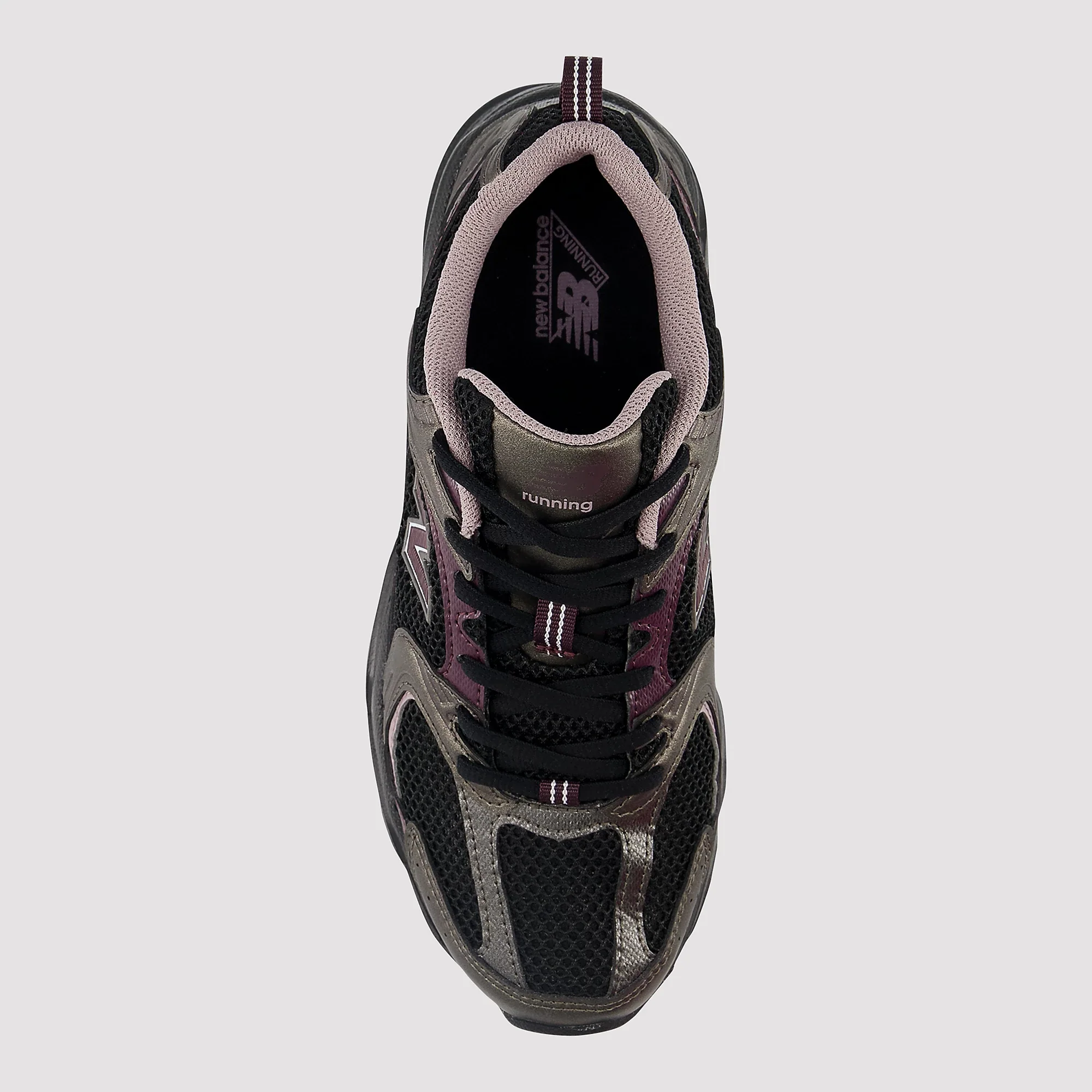 New Balance 530 Black Metallic Plum Brown - Image 3