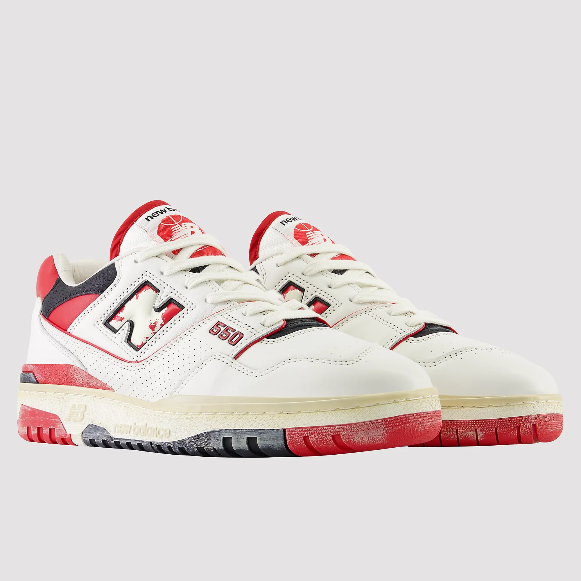 New Balance 550 Vintage Pack Team Red - Image 2