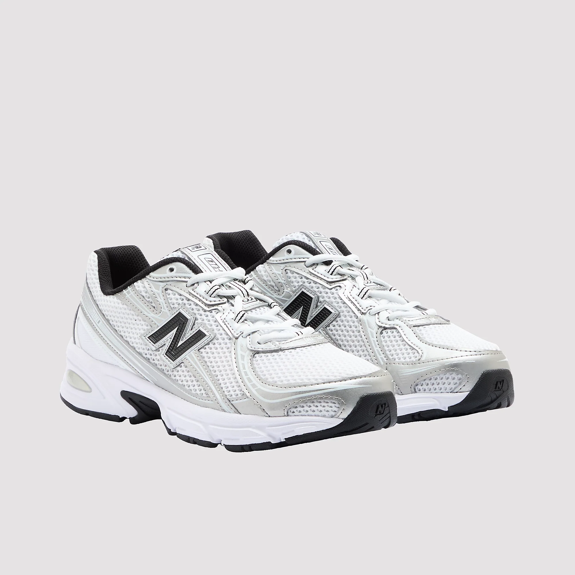 New Balance 740 White Silver Metallic Navy - Image 2