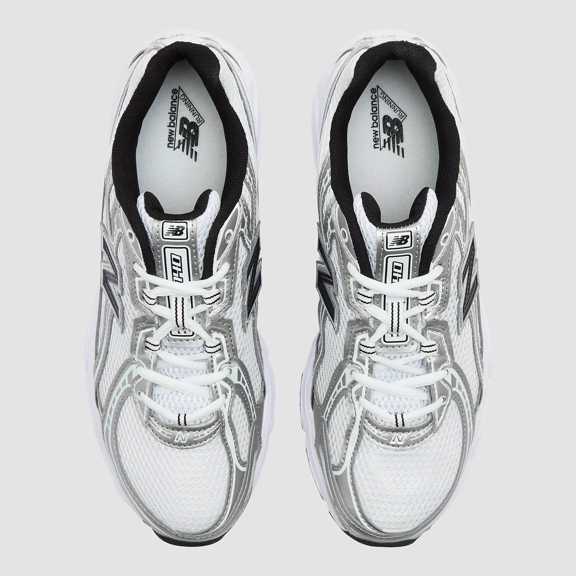 New Balance 740 White Silver Metallic Navy - Image 3