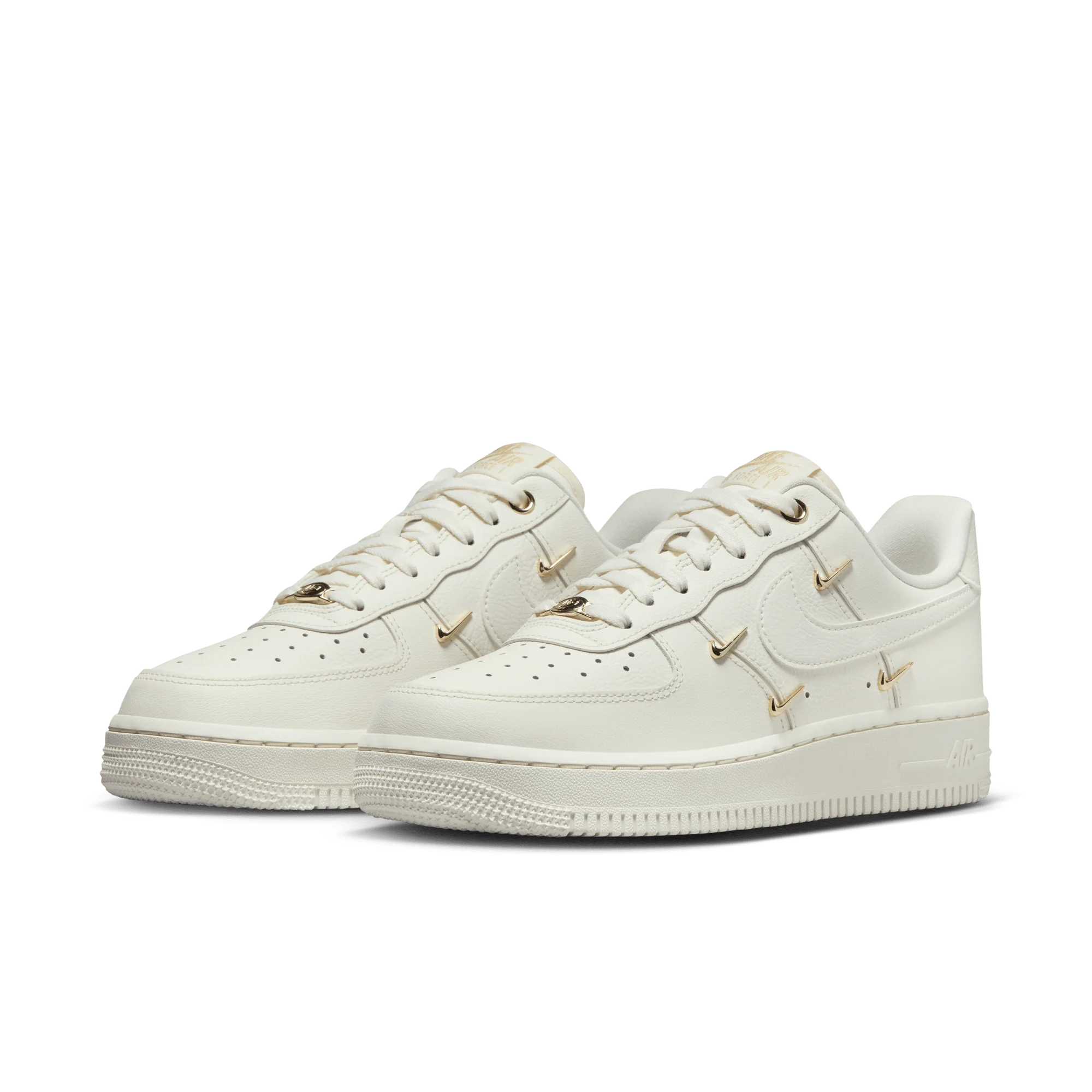 Nike Air Force 1 '07 LX CN Sail Gold Mini Swooshes (Women's) - Image 2