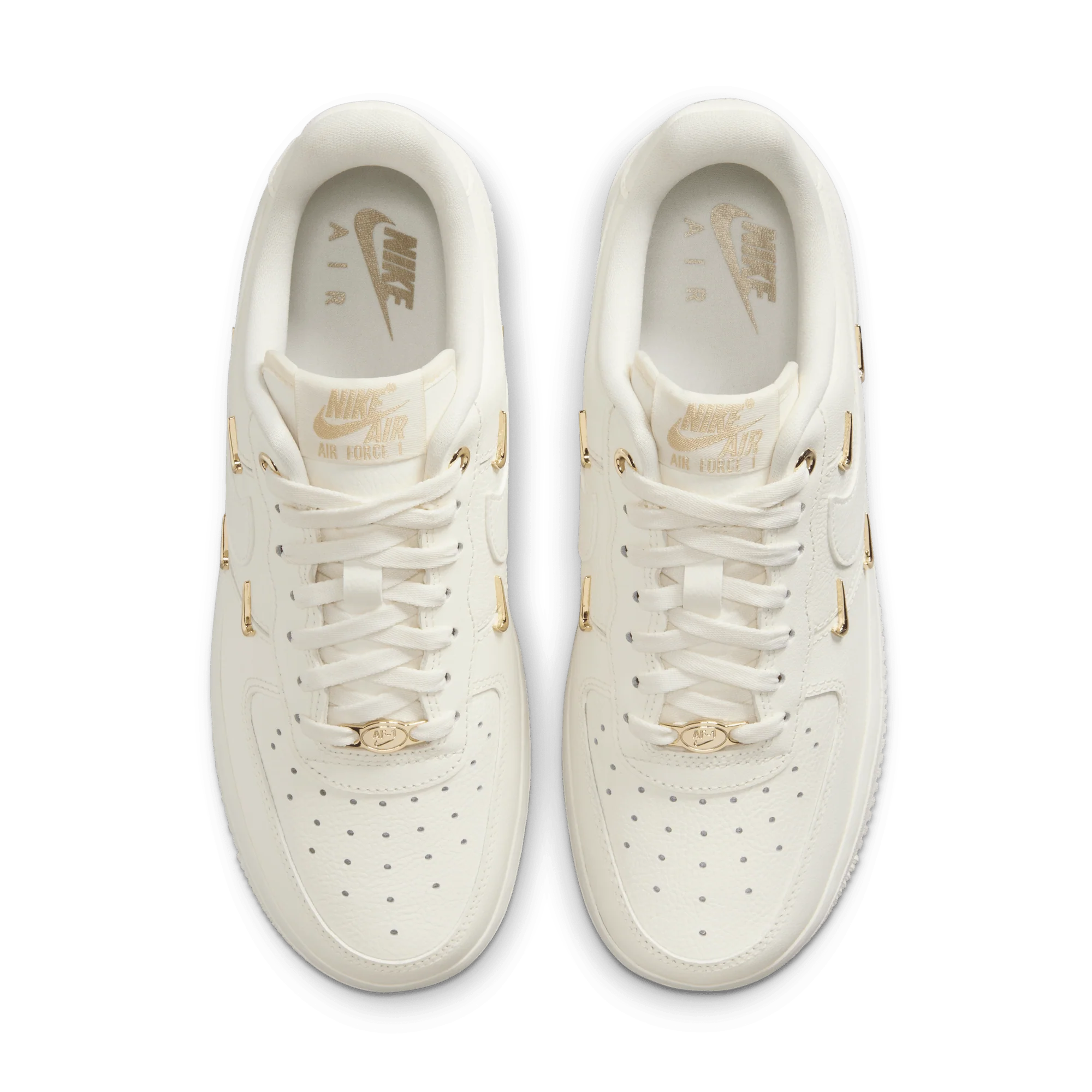 Nike Air Force 1 '07 LX CN Sail Gold Mini Swooshes (Women's) - Image 3
