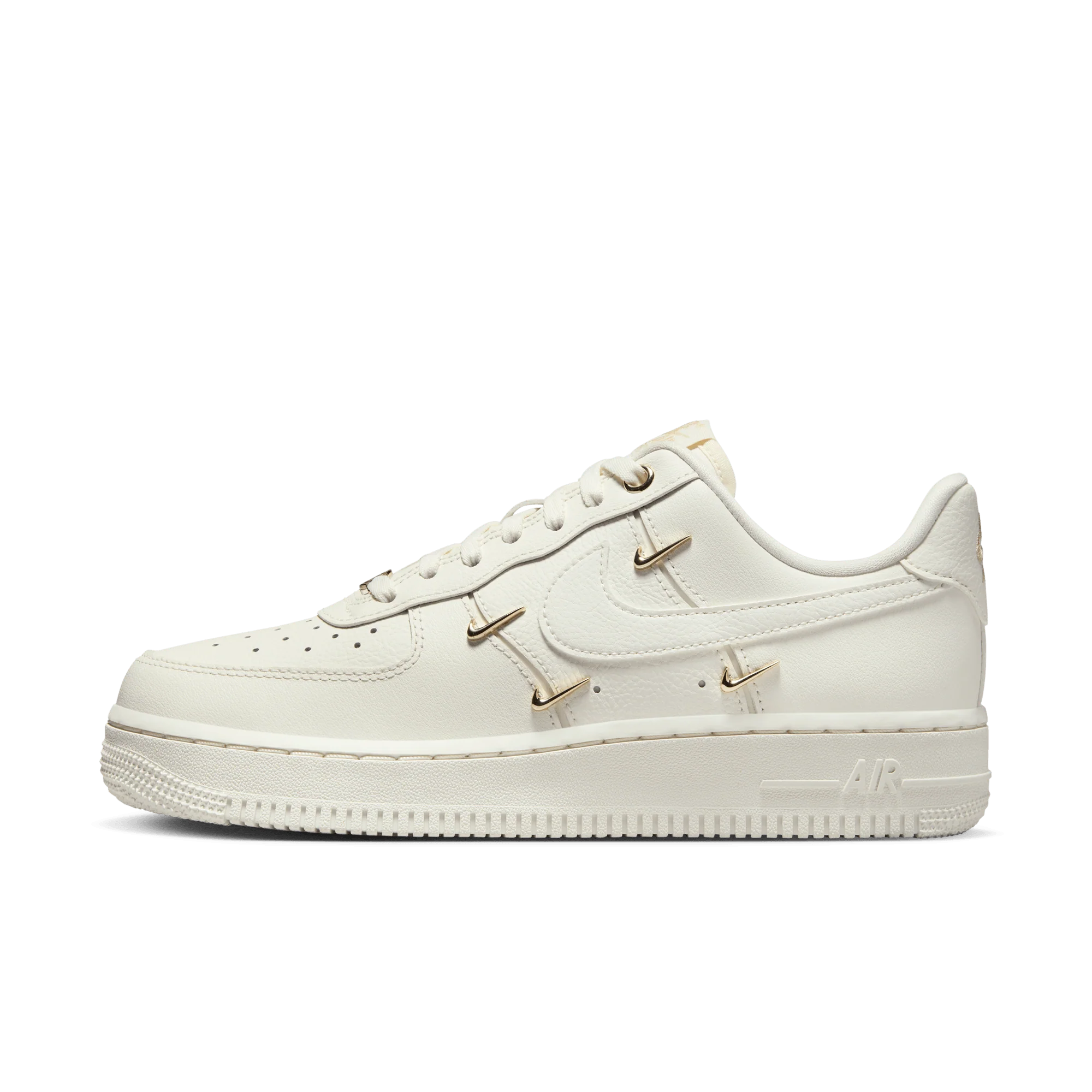 Nike Air Force 1 '07 LX CN Sail Gold Mini Swooshes (Women's) - Image 5