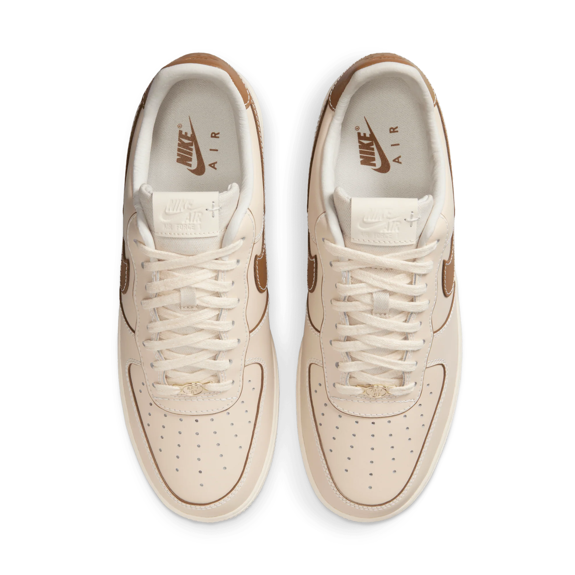 Nike Air Force 1 '07 Pearl White Pale Ivory Sail Light British Tan - Image 3
