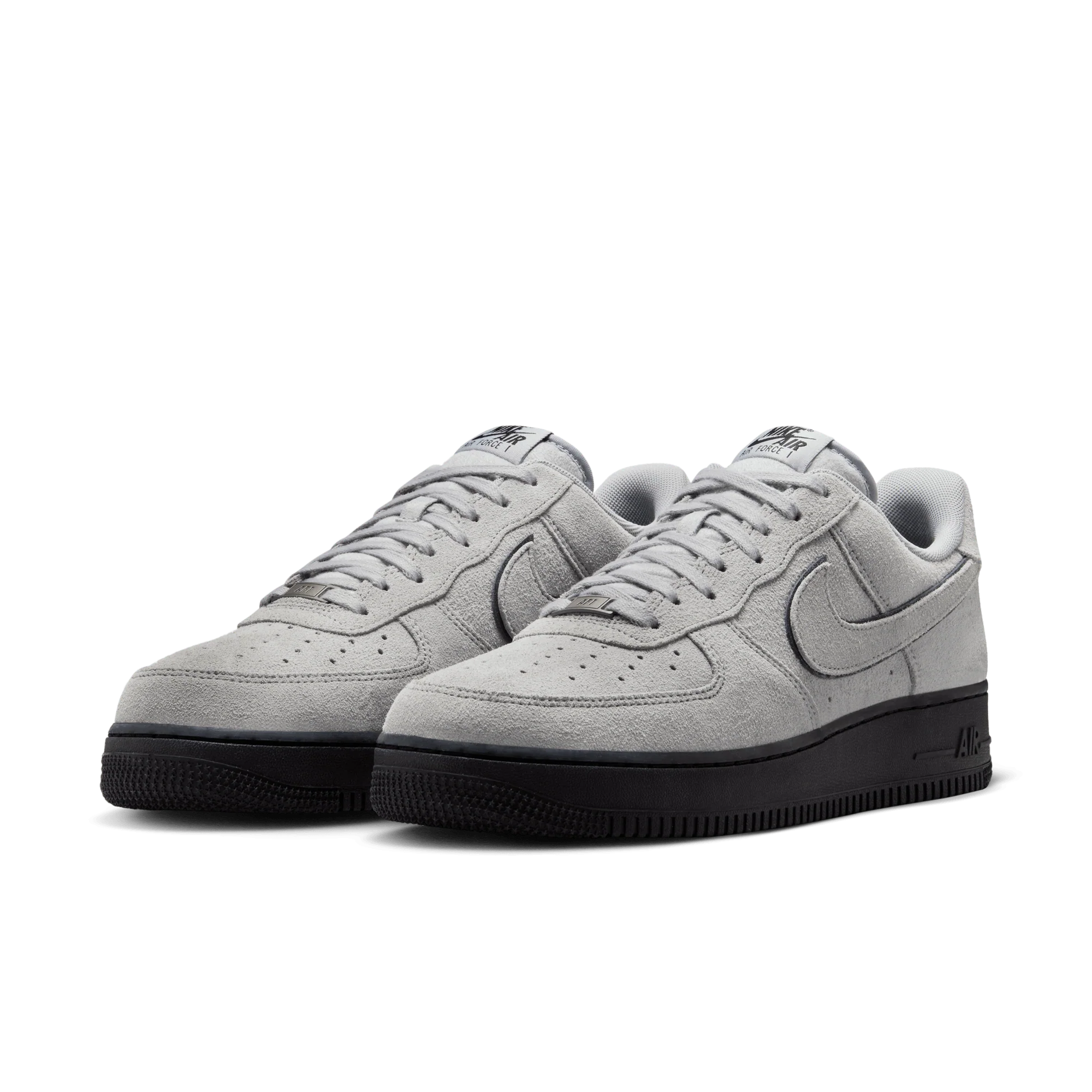 Nike Air Force 1 Low '07 LV8 Light Smoke Grey Suede Black - Image 2