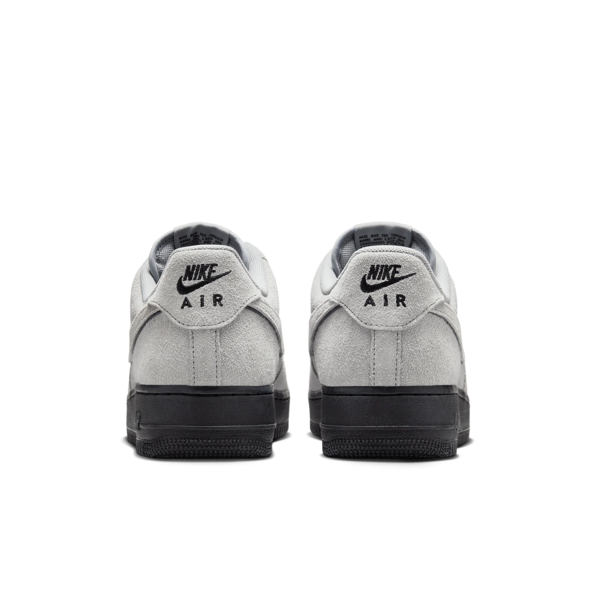 Nike Air Force 1 Low '07 LV8 Light Smoke Grey Suede Black - Image 4