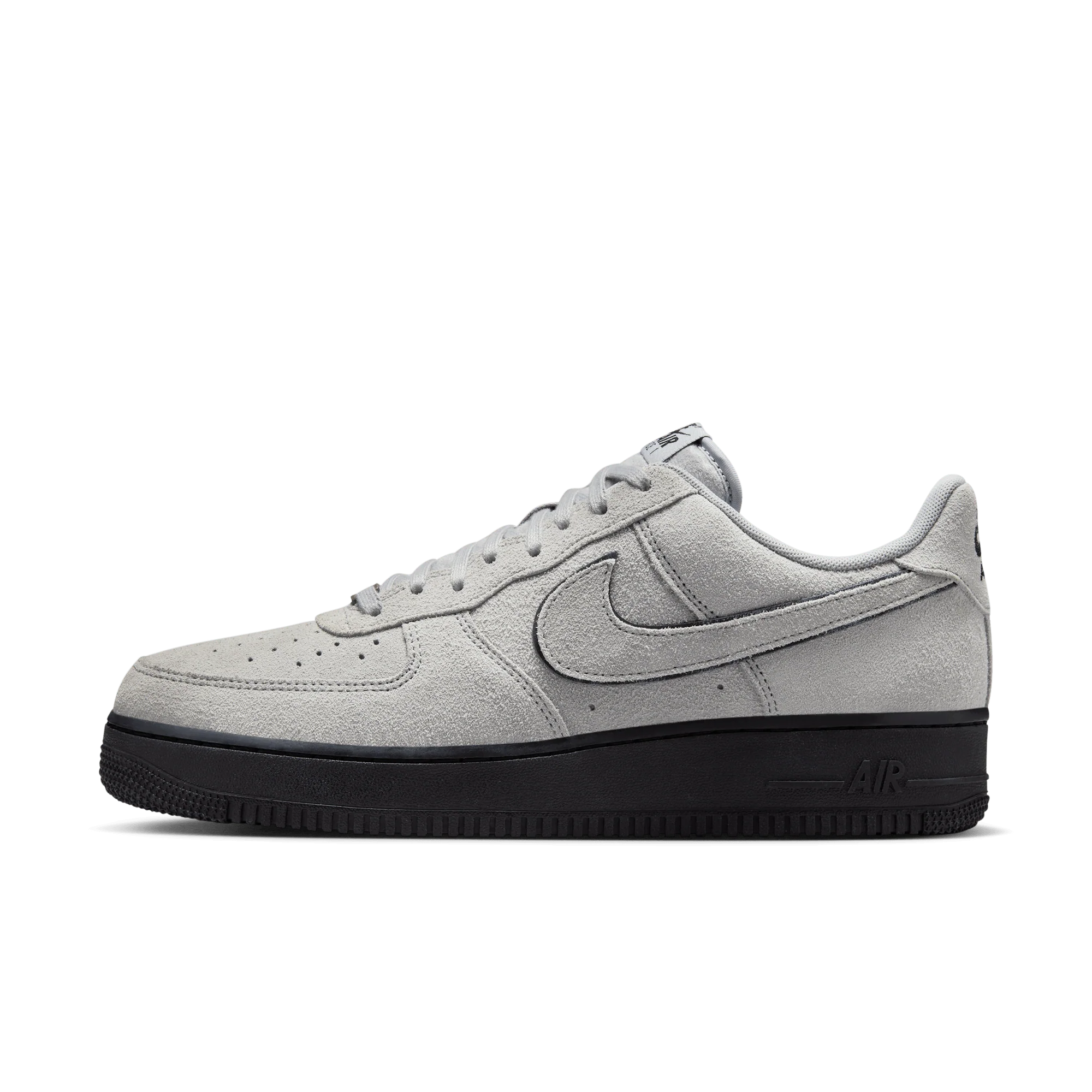 Nike Air Force 1 Low '07 LV8 Light Smoke Grey Suede Black - Image 5