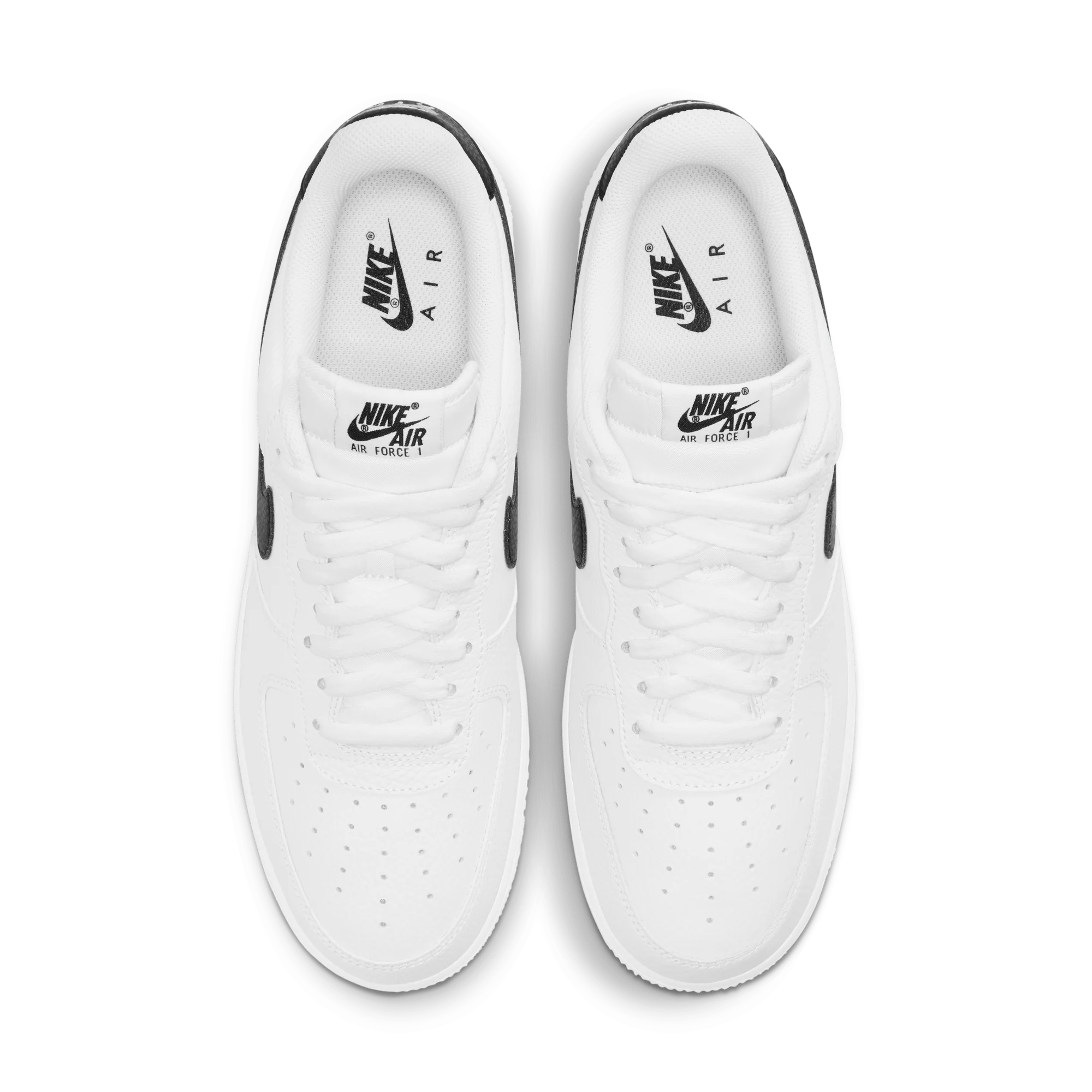 Nike Air Force 1 Low '07 White Black Pebbled Leather - Image 3