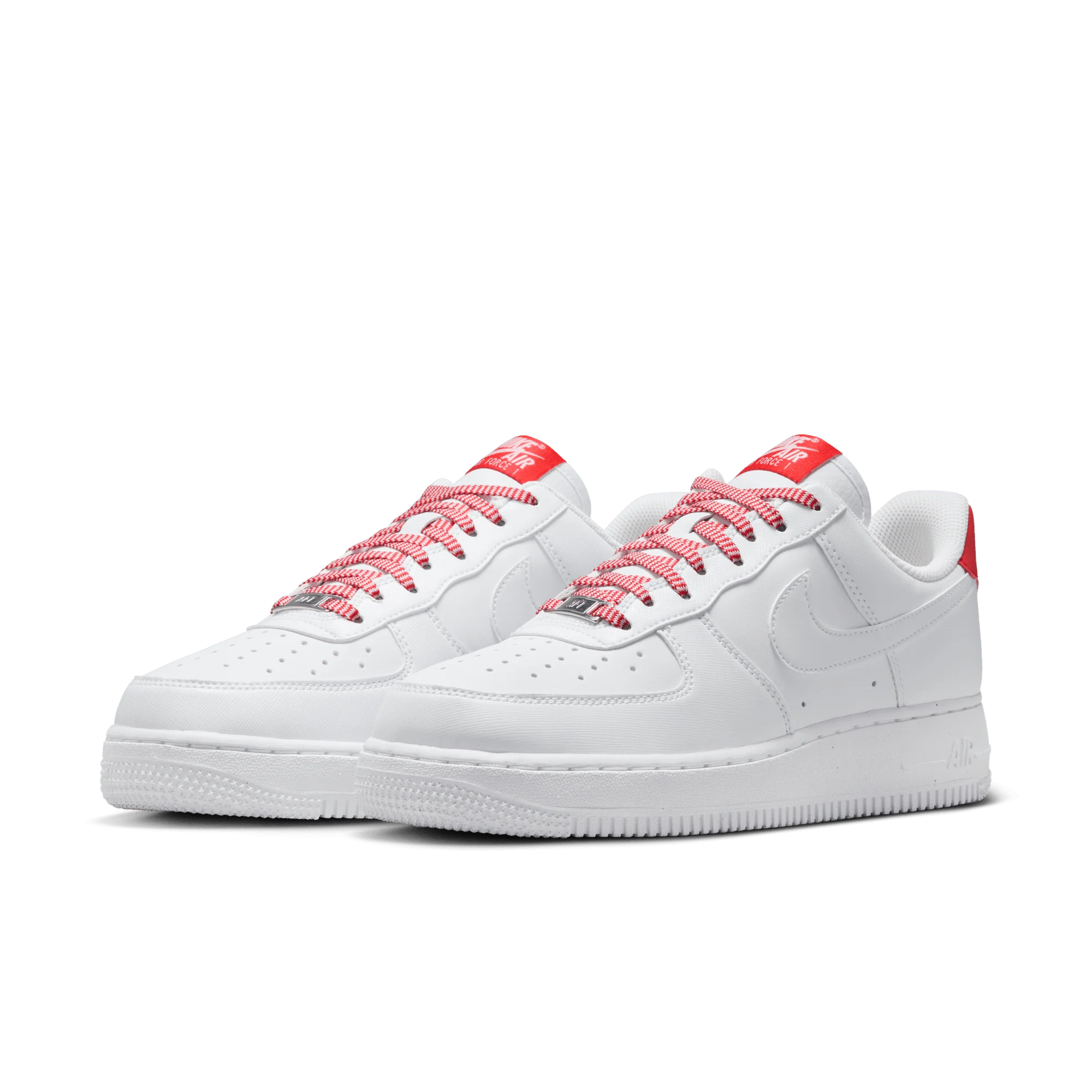 Nike Air Force 1 Low '07 White Pink Foam Metallic Silver Light Crimson (Women's) - Image 2