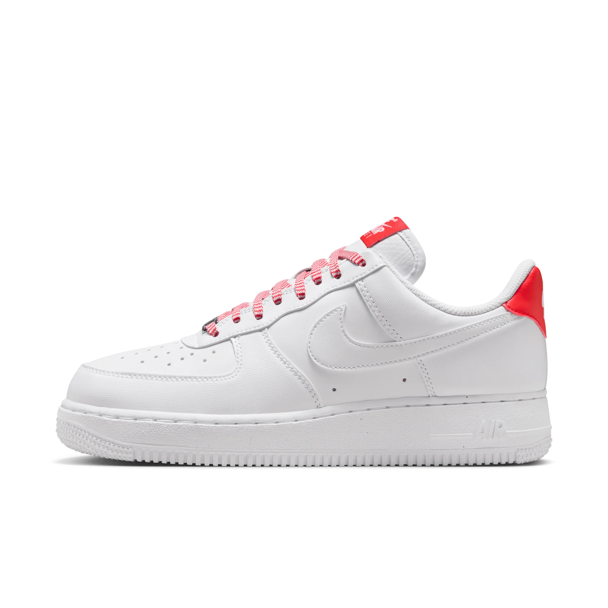 Nike Air Force 1 Low '07 White Pink Foam Metallic Silver Light Crimson (Women's) - Image 5
