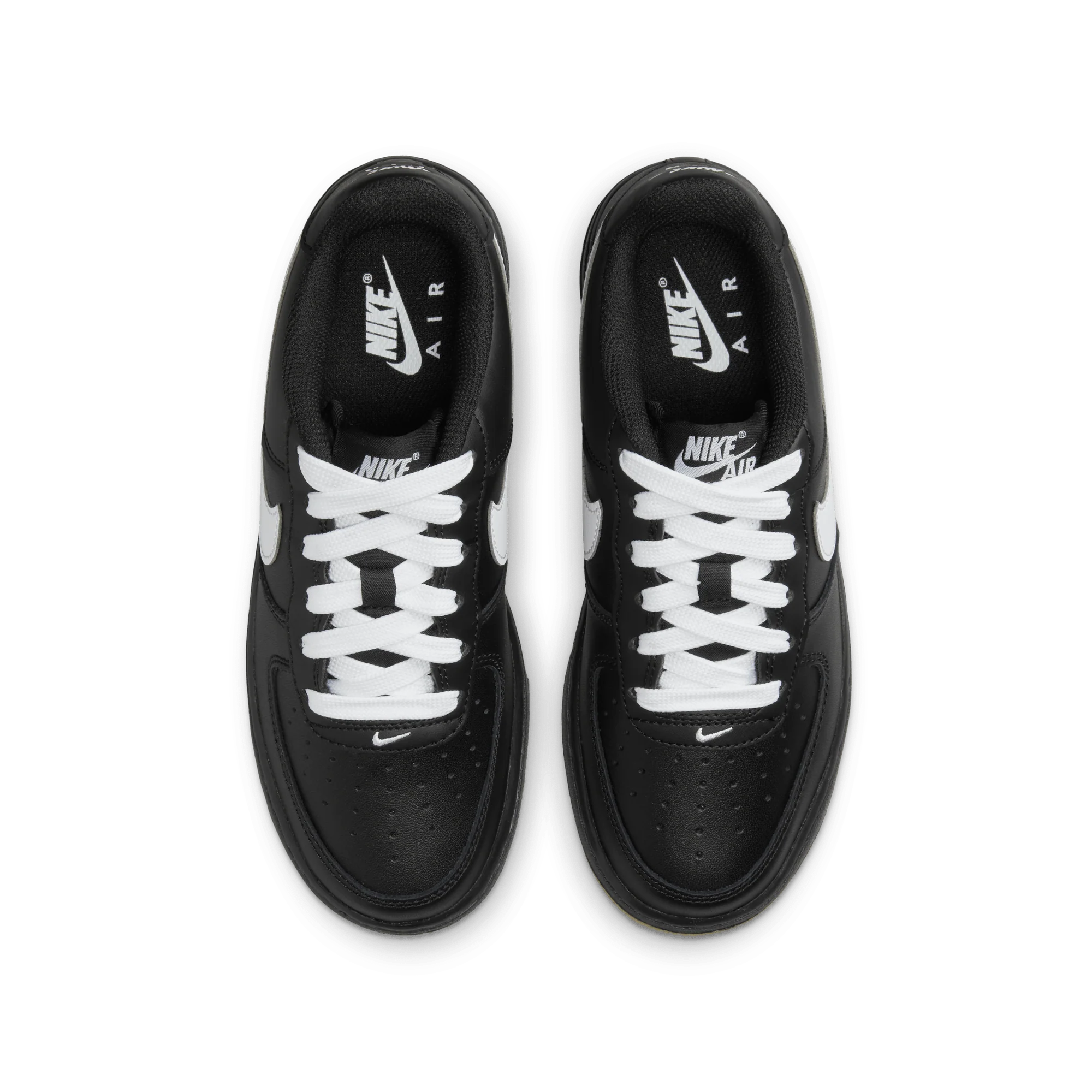 Nike Air Force 1 Low LV8 Black Gum Light Brown White (GS) - Image 3