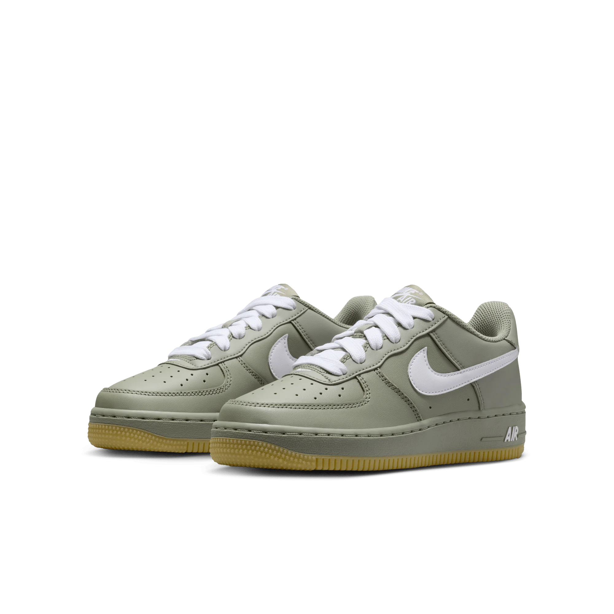 Nike Air Force 1 Low LV8 Light Army Gum White (GS) - Image 2