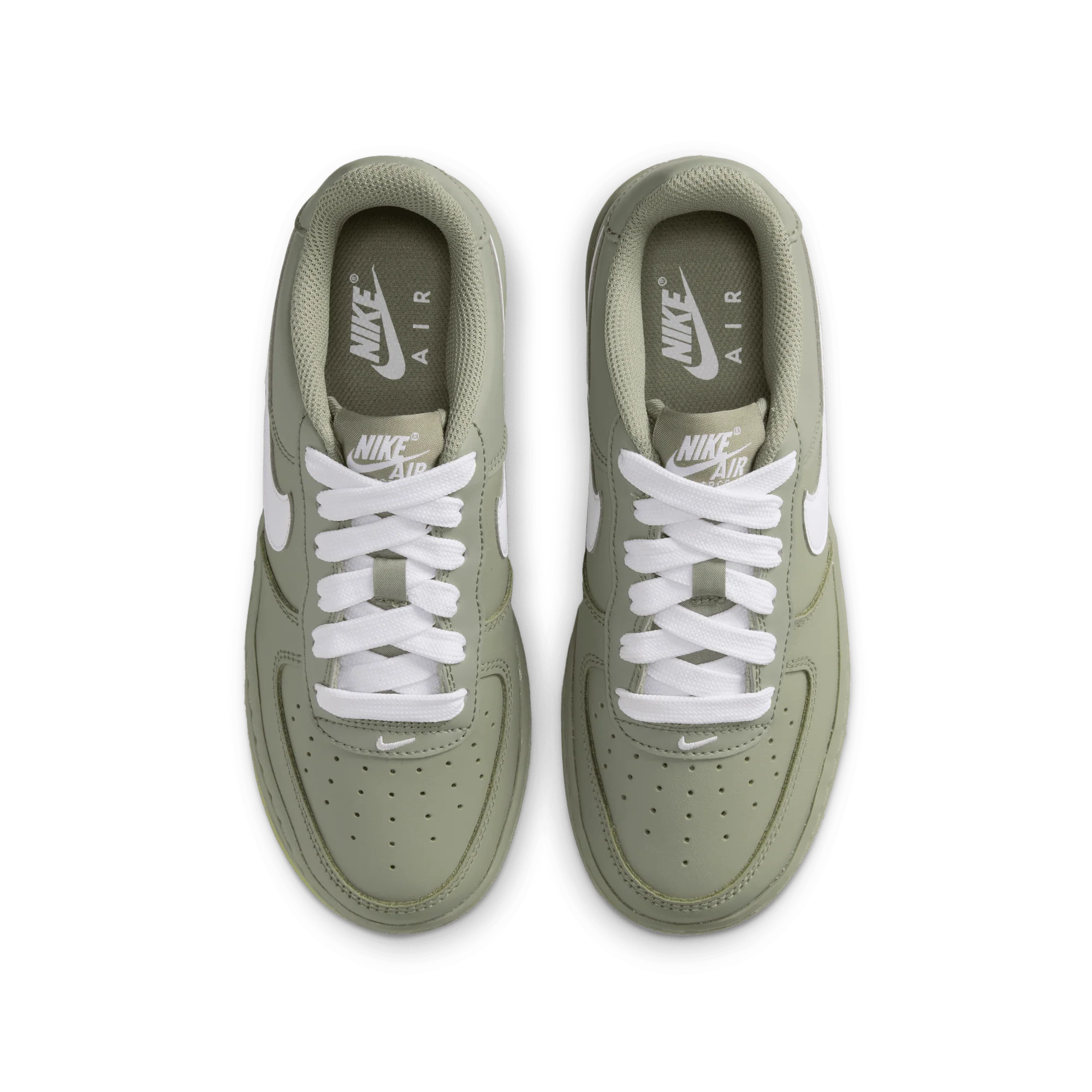 Nike Air Force 1 Low LV8 Light Army Gum White (GS) - Image 3