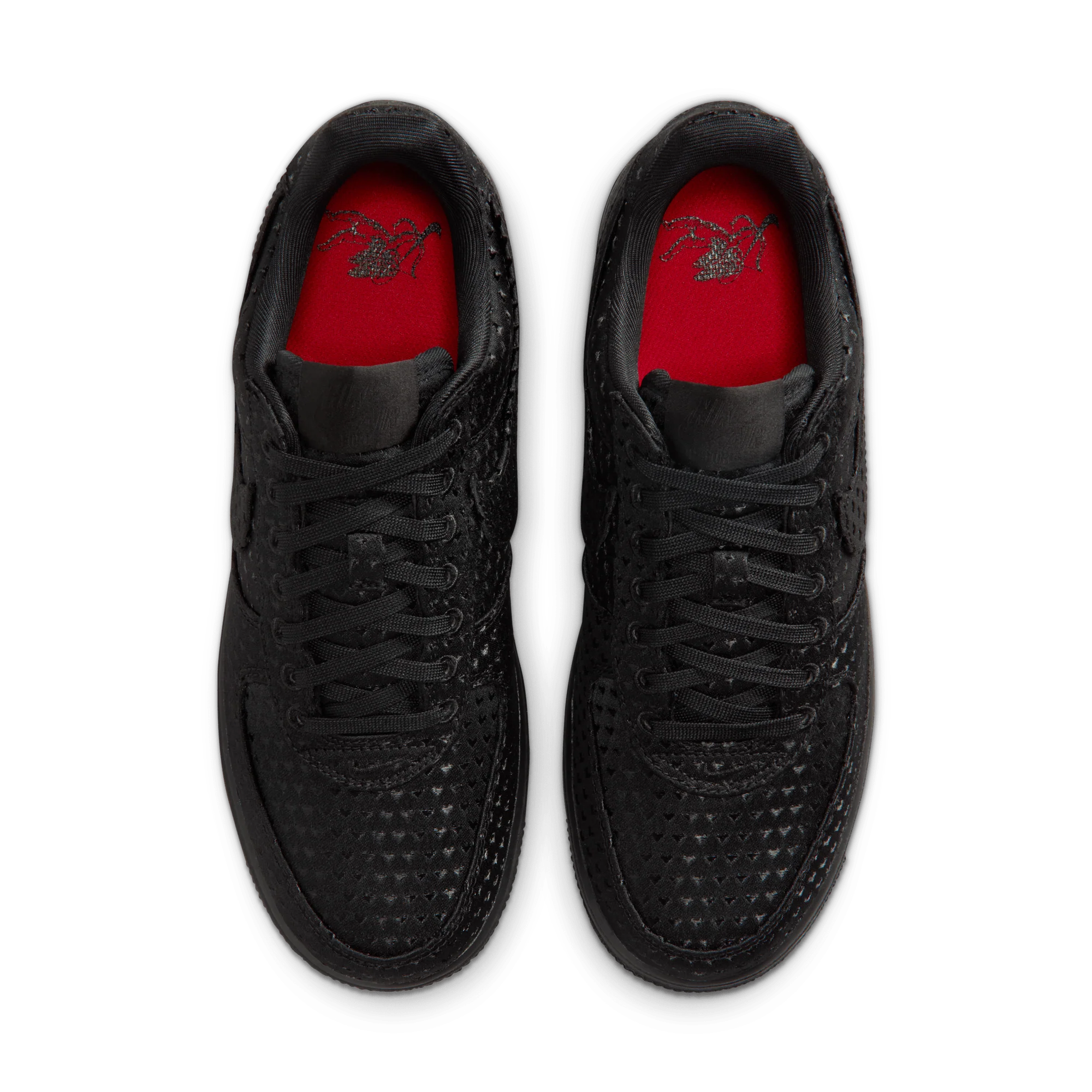 Nike Air Force 1 Low Valentine's Day Triple Black (2026) (Women's) - Image 3
