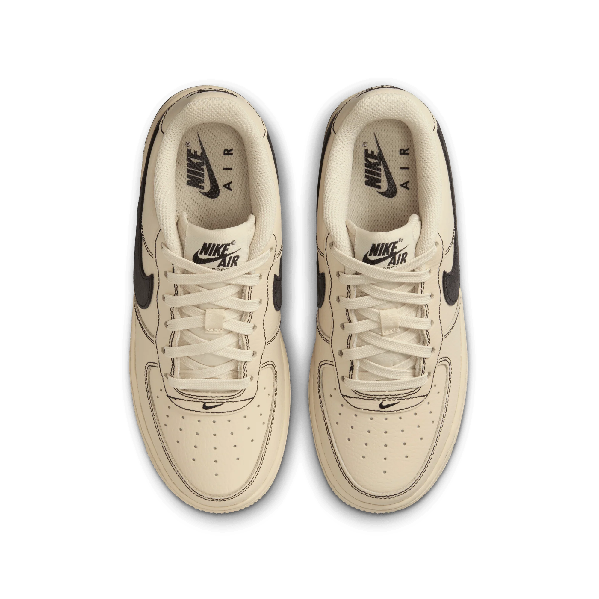Nike Air Force 1 LV8 Light Khaki/Black (GS) - Image 3