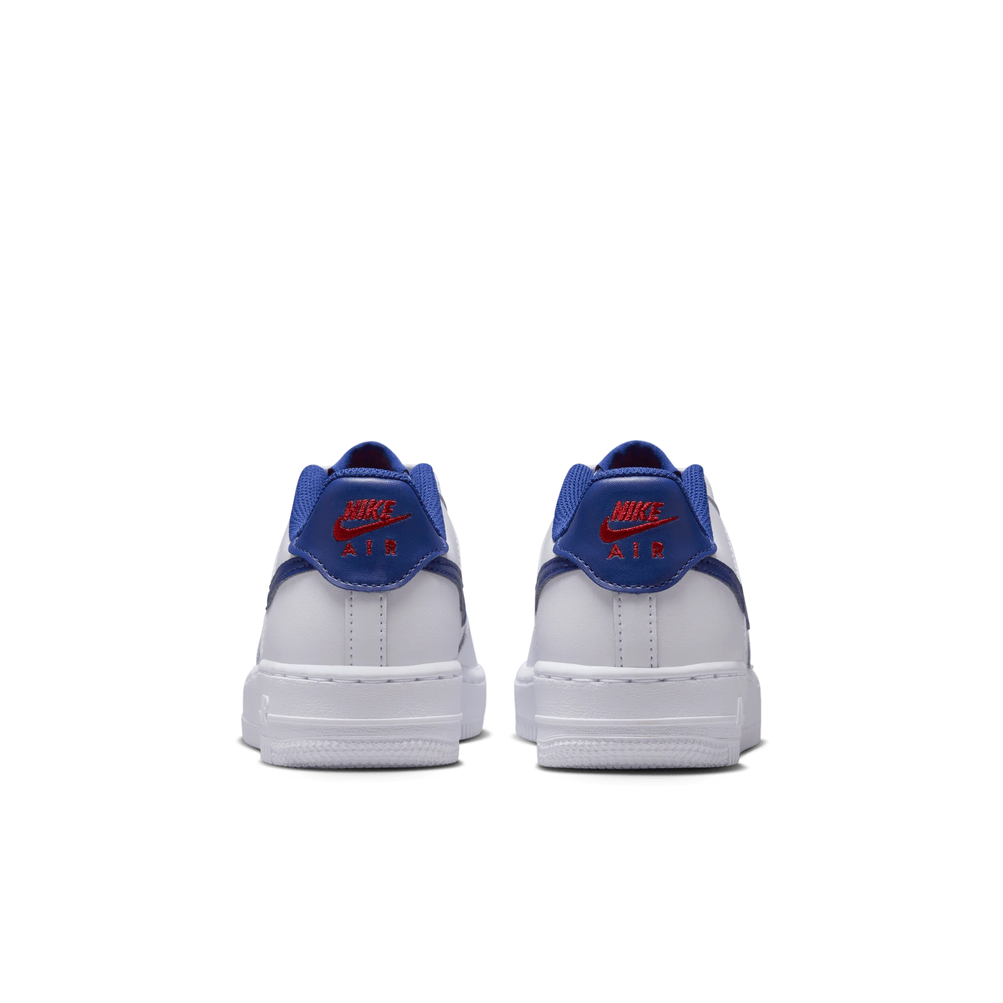 Nike Air Force 1 White Deep Royal Blue GS - Image 4